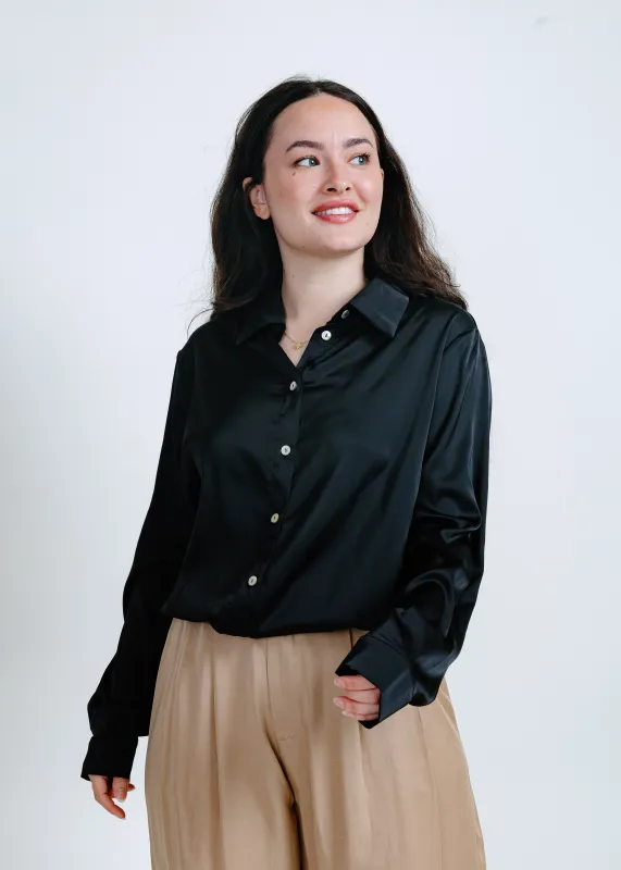 Hunter Satin Bodysuit - Black sold by Vinnie Louise