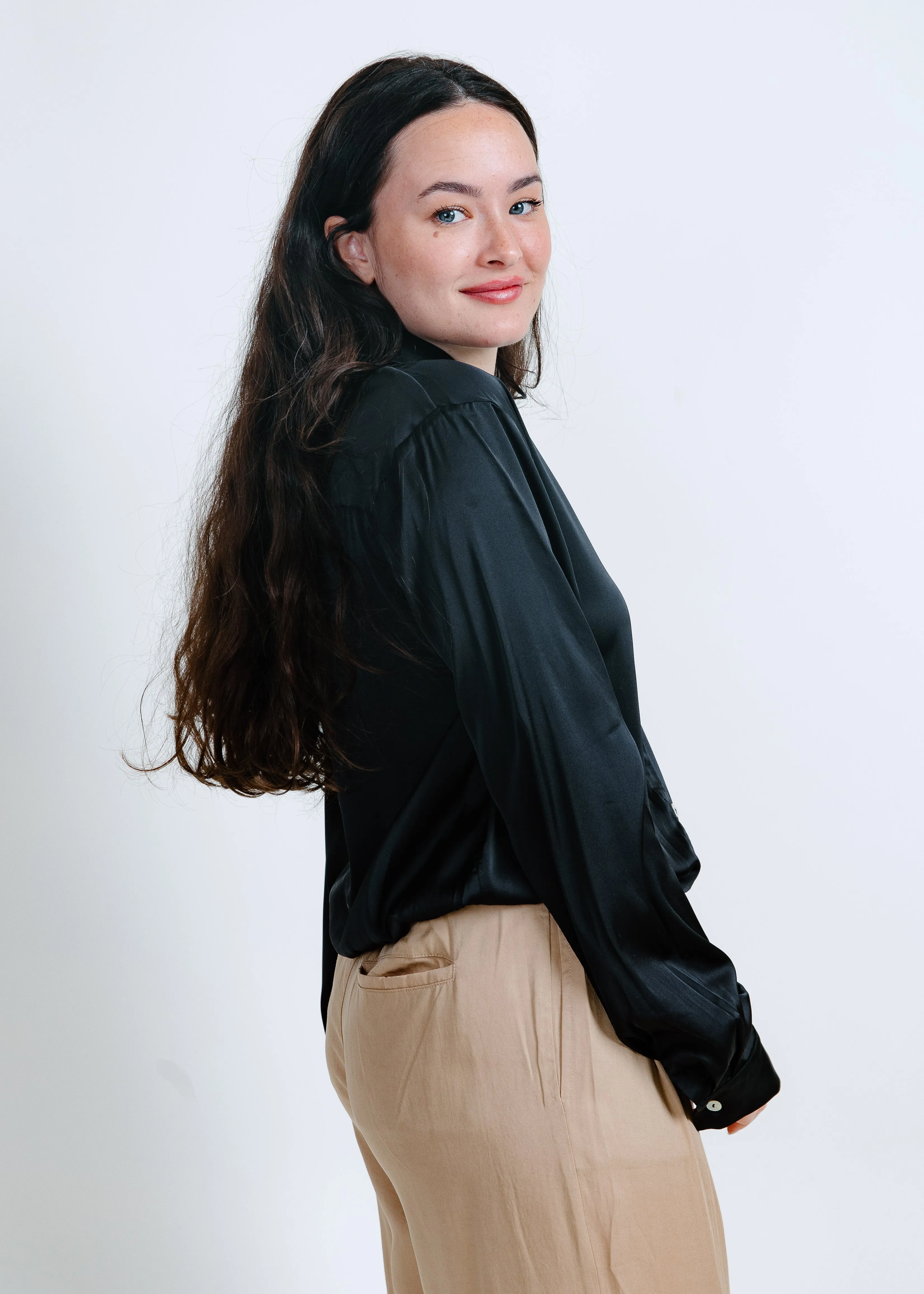 Hunter Satin Bodysuit - Black sold by Vinnie Louise product image thumbnail 2