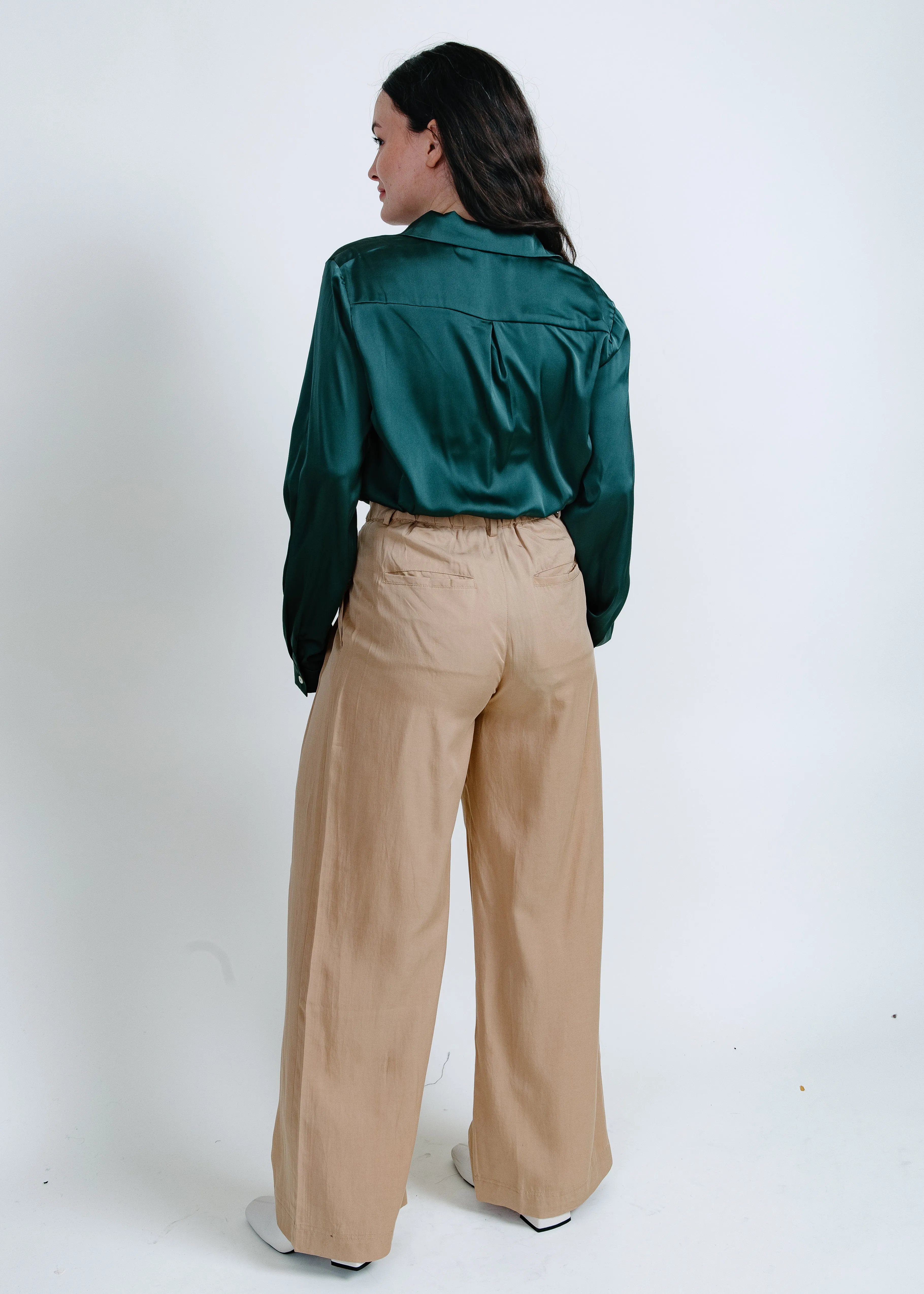 Hunter Satin Bodysuit - Green sold by Vinnie Louise product image thumbnail 4