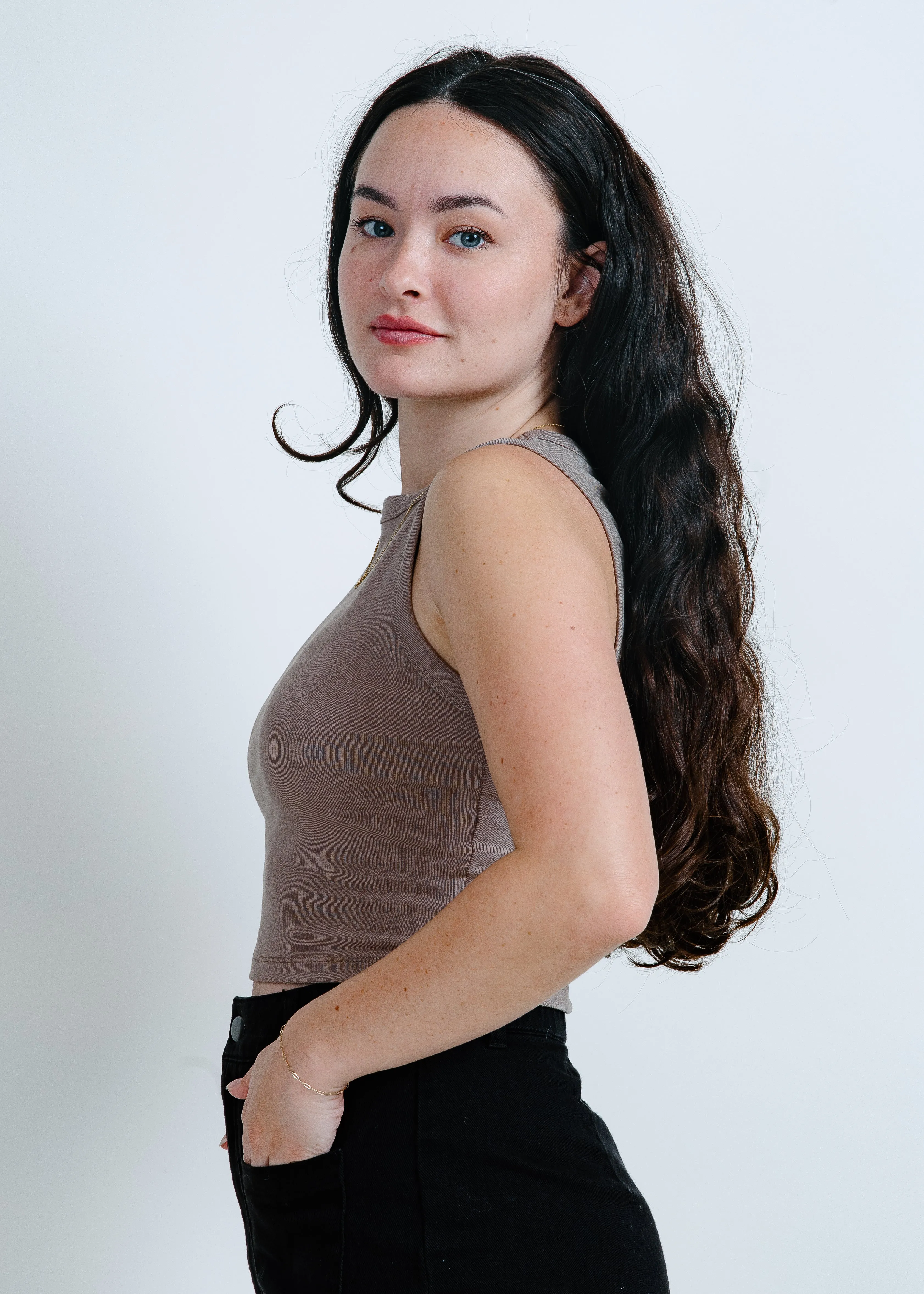 Ellen Tank- Taupe sold by Vinnie Louise product image thumbnail 4