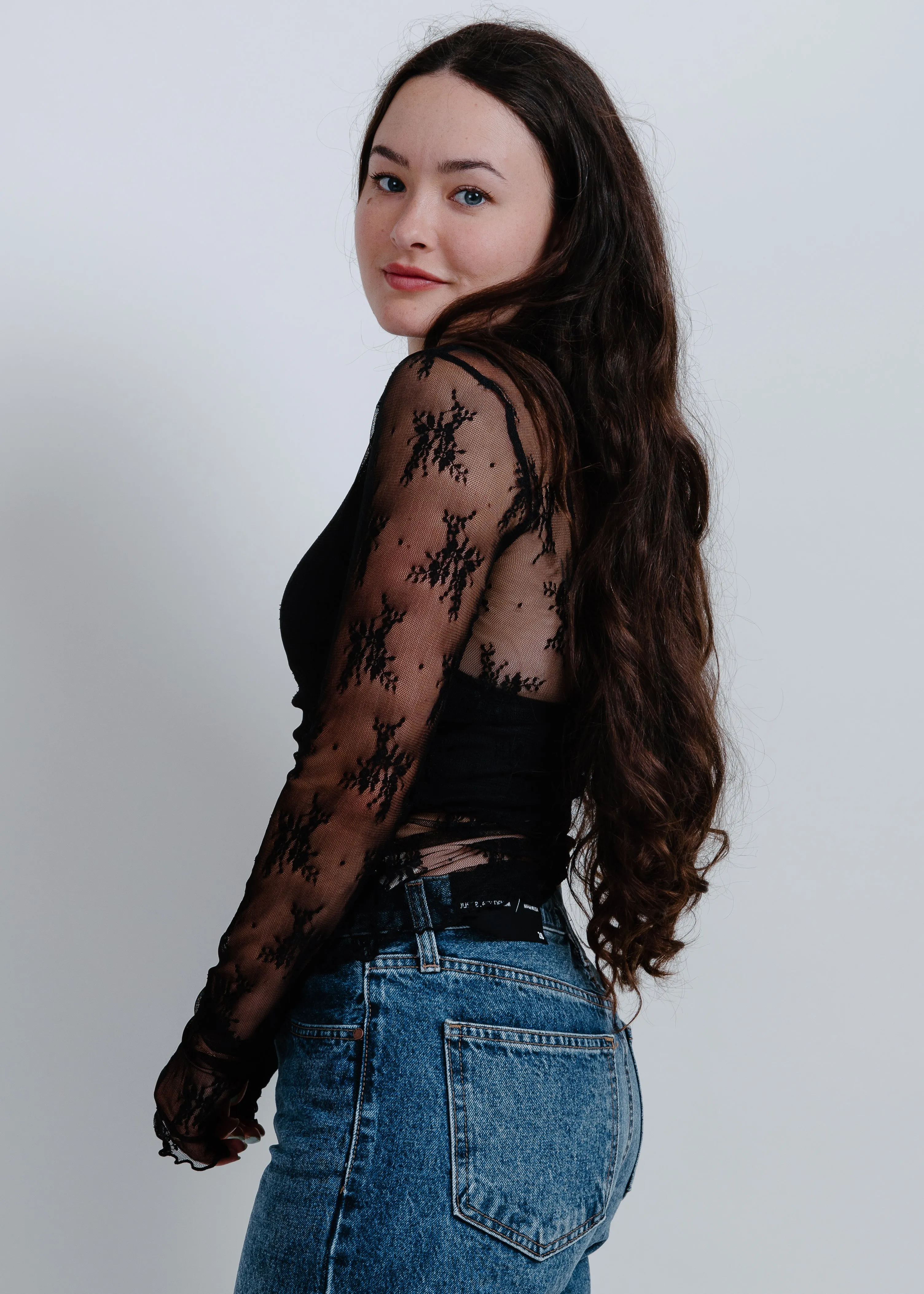Liana Lace Top - Black sold by Vinnie Louise product image thumbnail 2