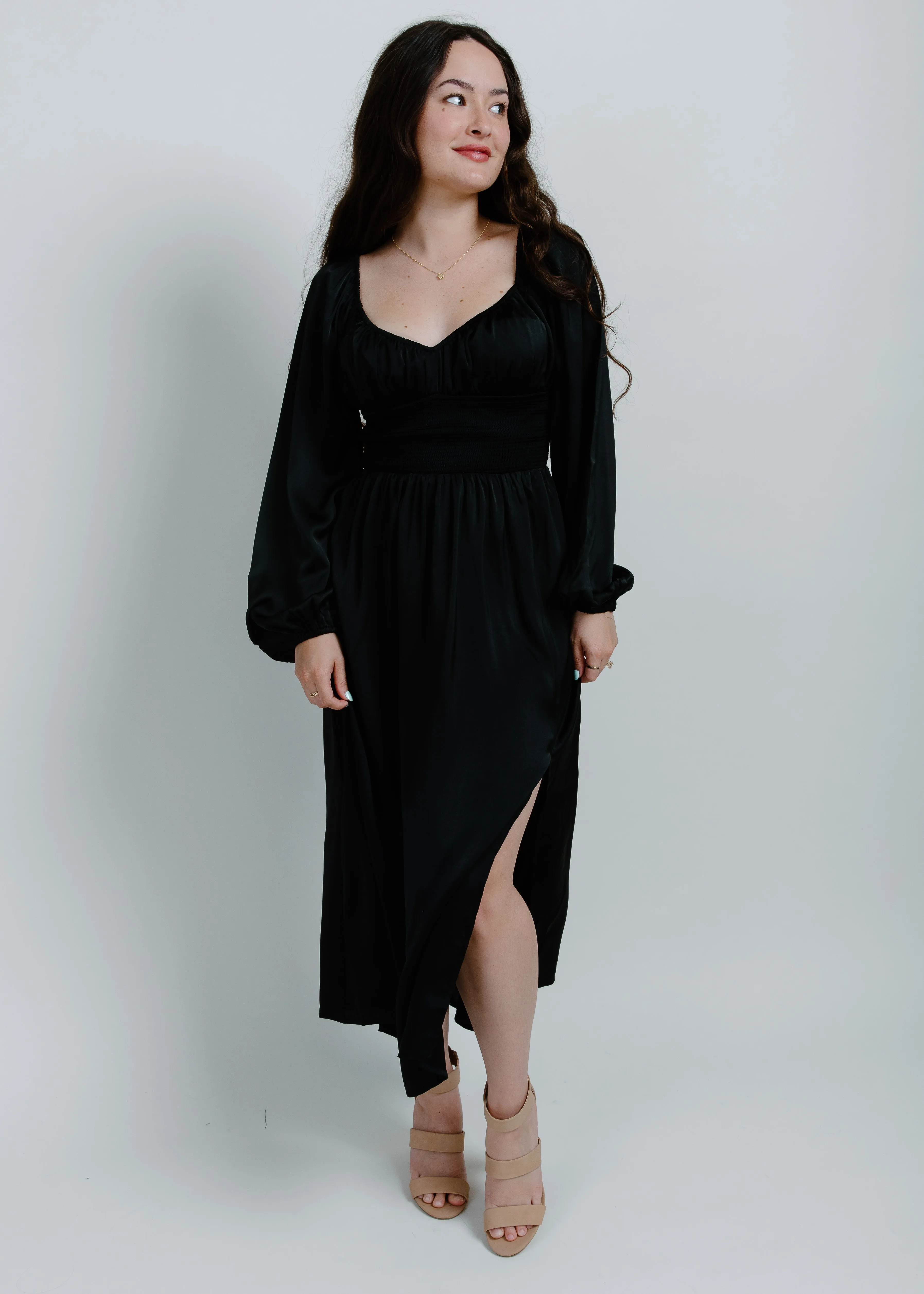 Nala Satin Midi Dress sold by Vinnie Louise product image thumbnail 5