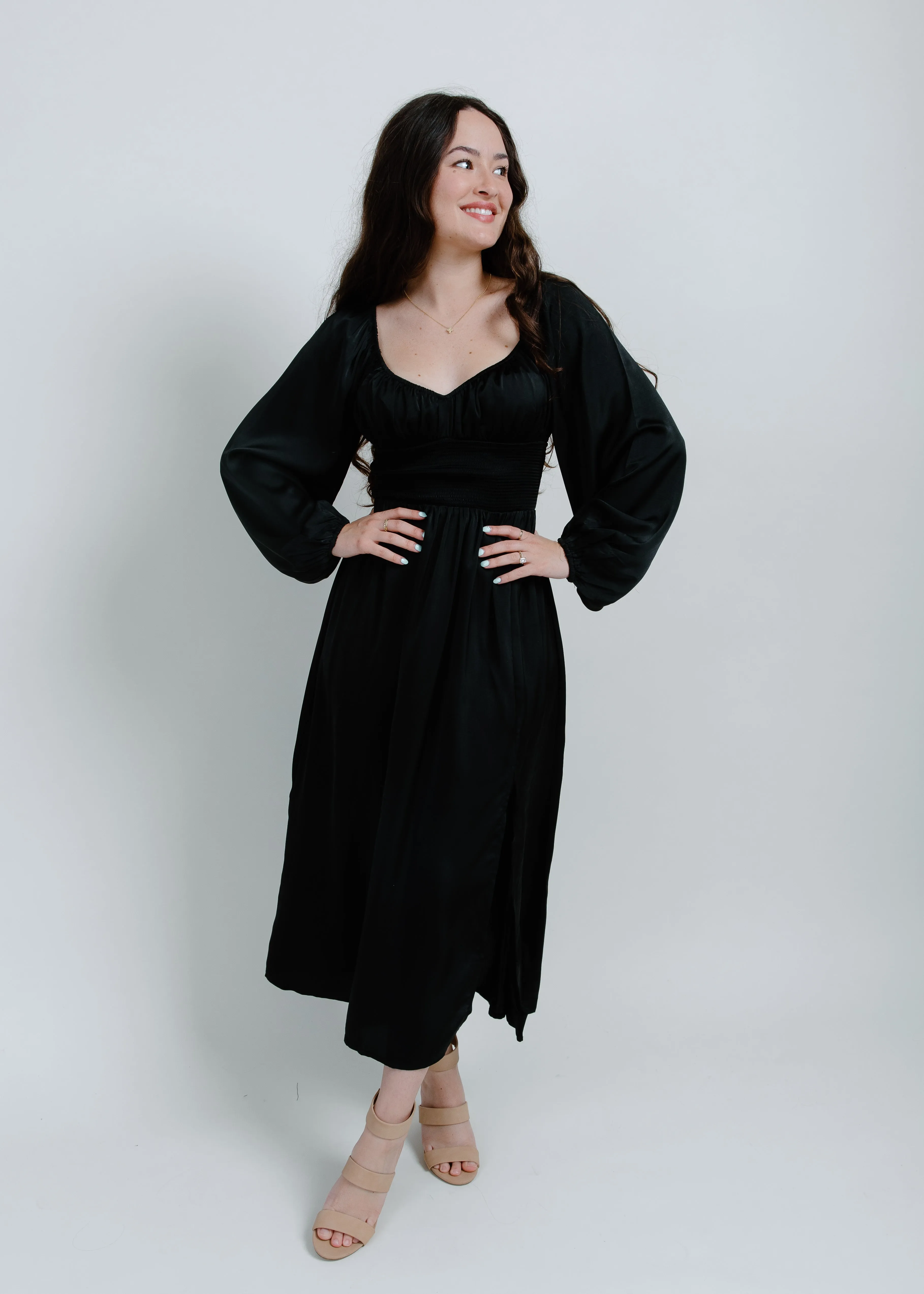 Nala Satin Midi Dress sold by Vinnie Louise product image thumbnail 3
