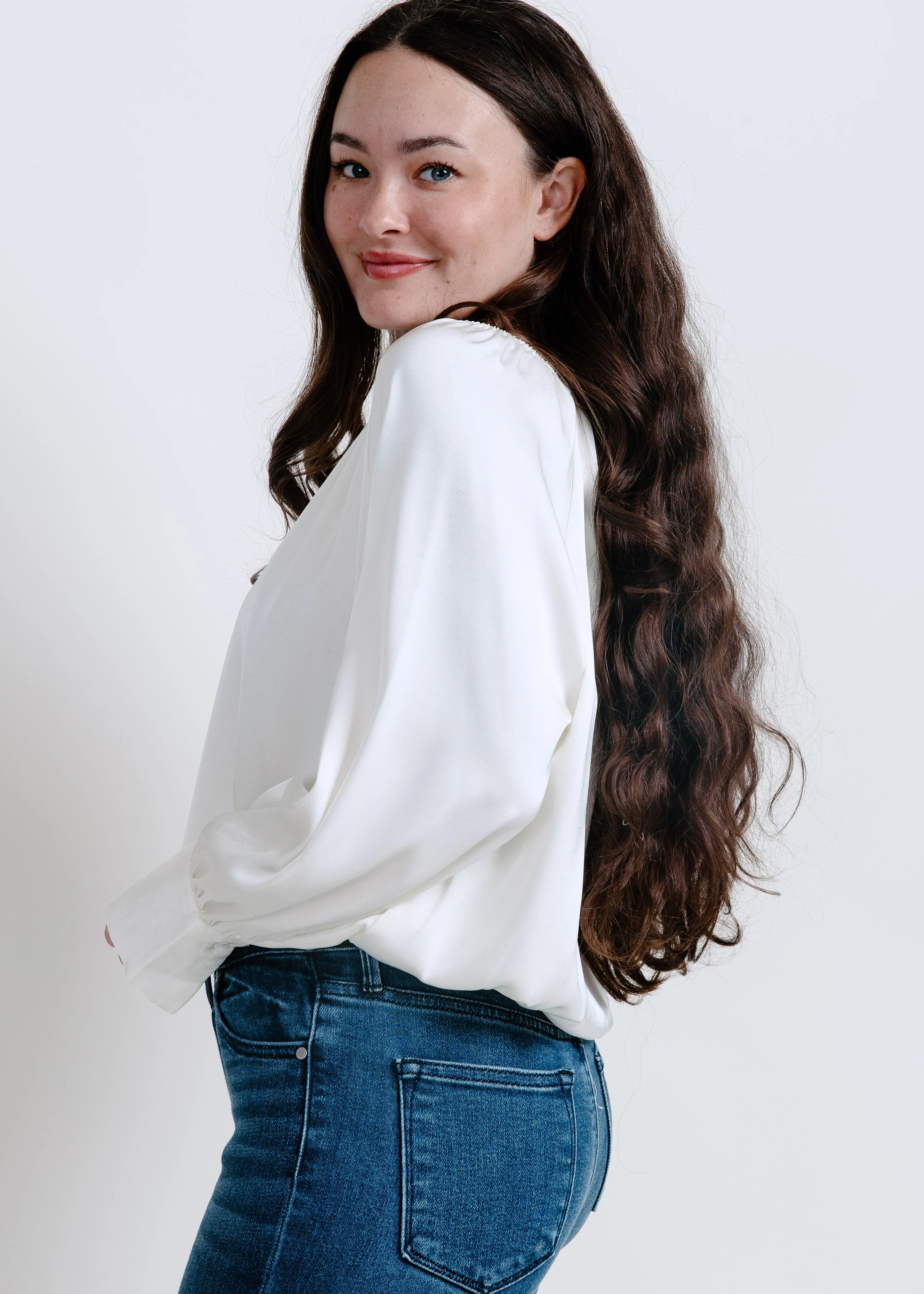 Amber Bubble Hem Blouse sold by Vinnie Louise product image thumbnail 2