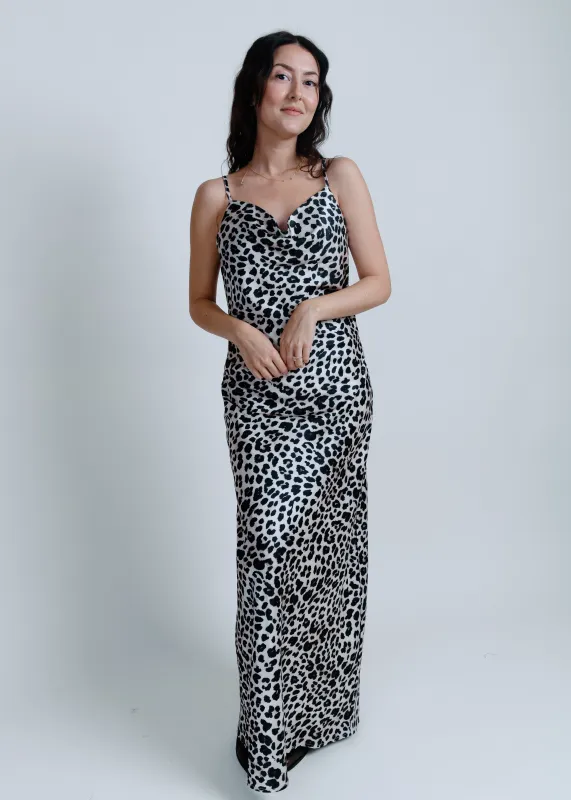 Shayla Leopard Midi Dress sold by Vinnie Louise