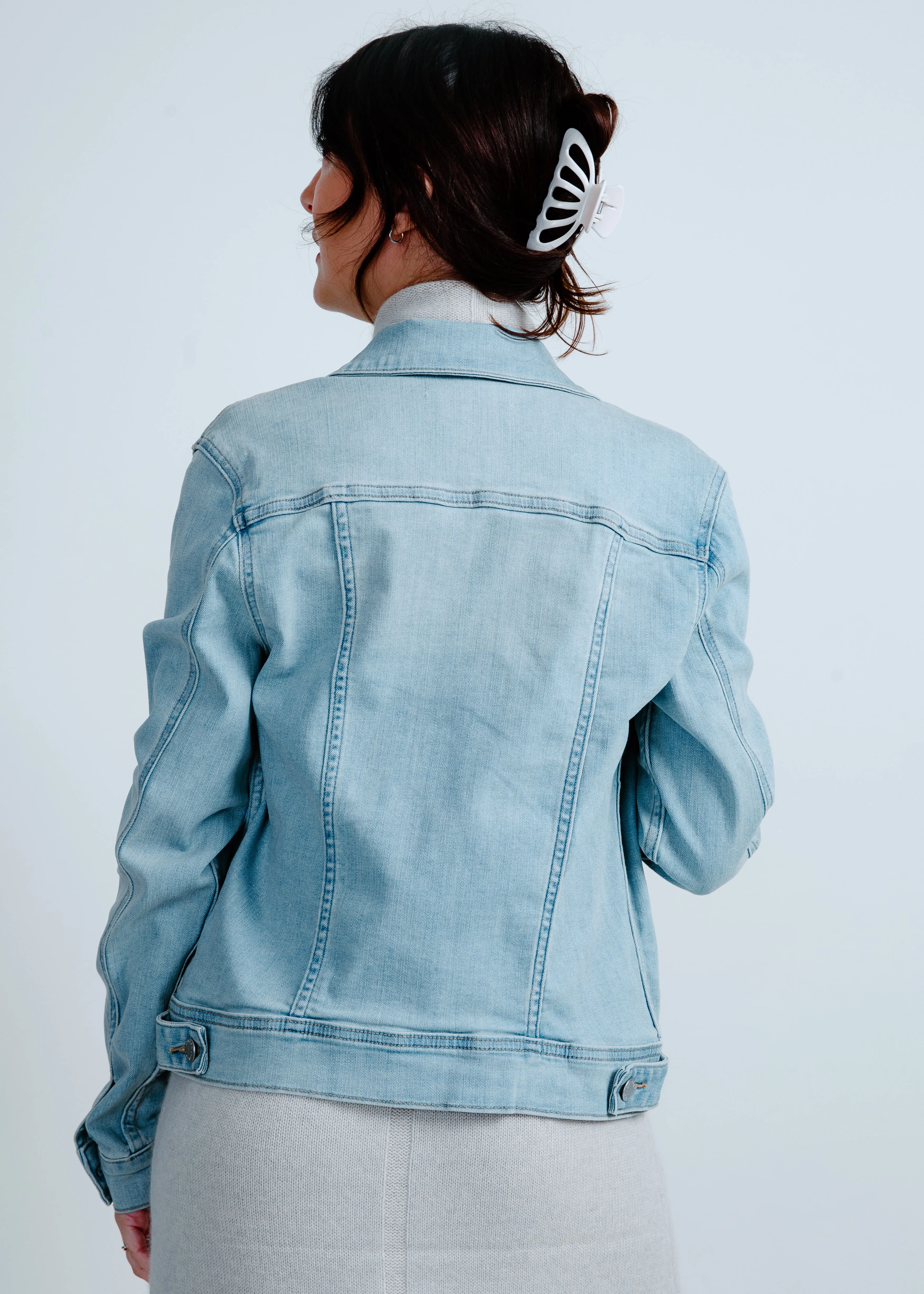 Alexia Denim Jacket -  Light Denim sold by Vinnie Louise product image thumbnail 3