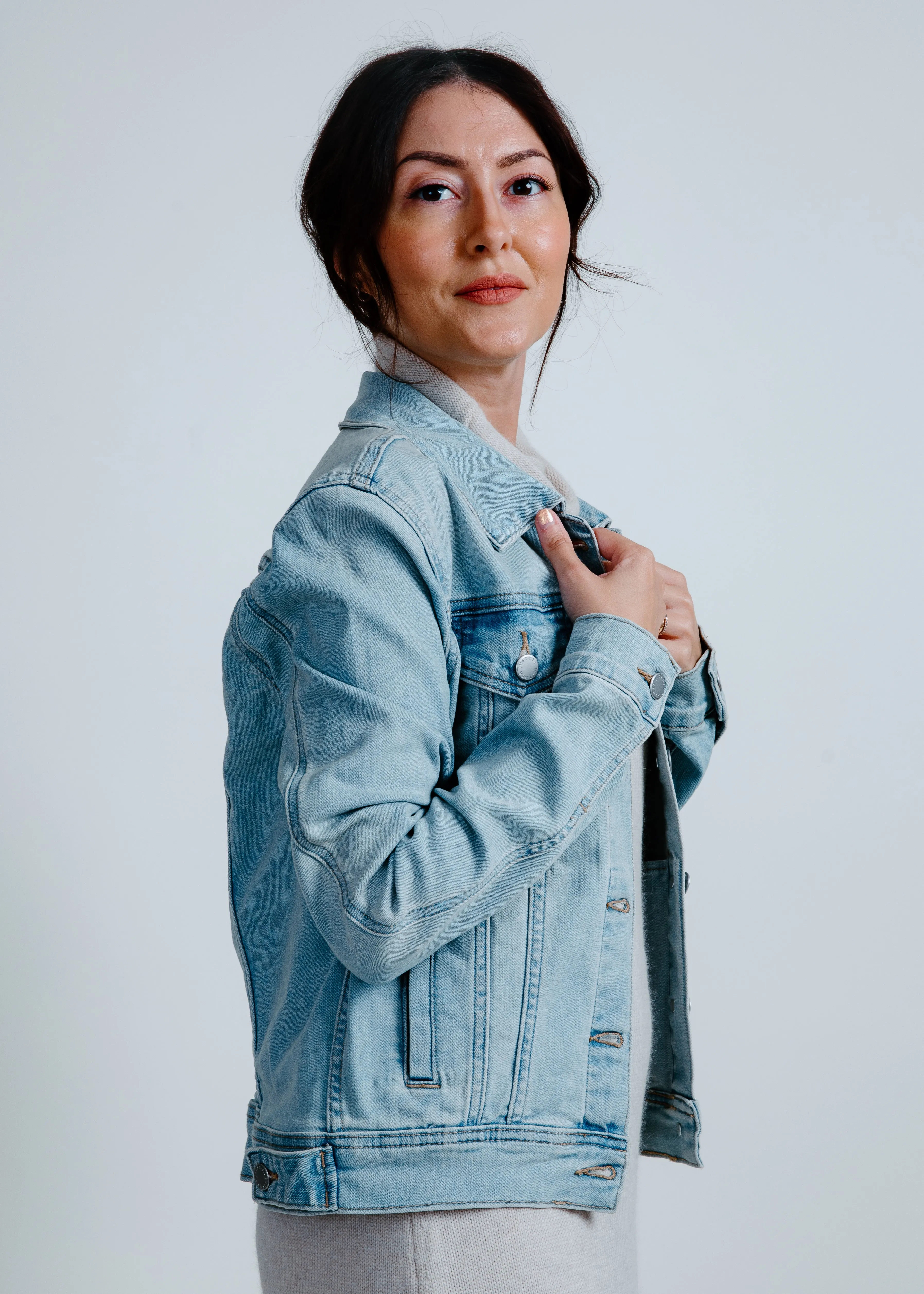 Alexia Denim Jacket -  Light Denim sold by Vinnie Louise product image thumbnail 2