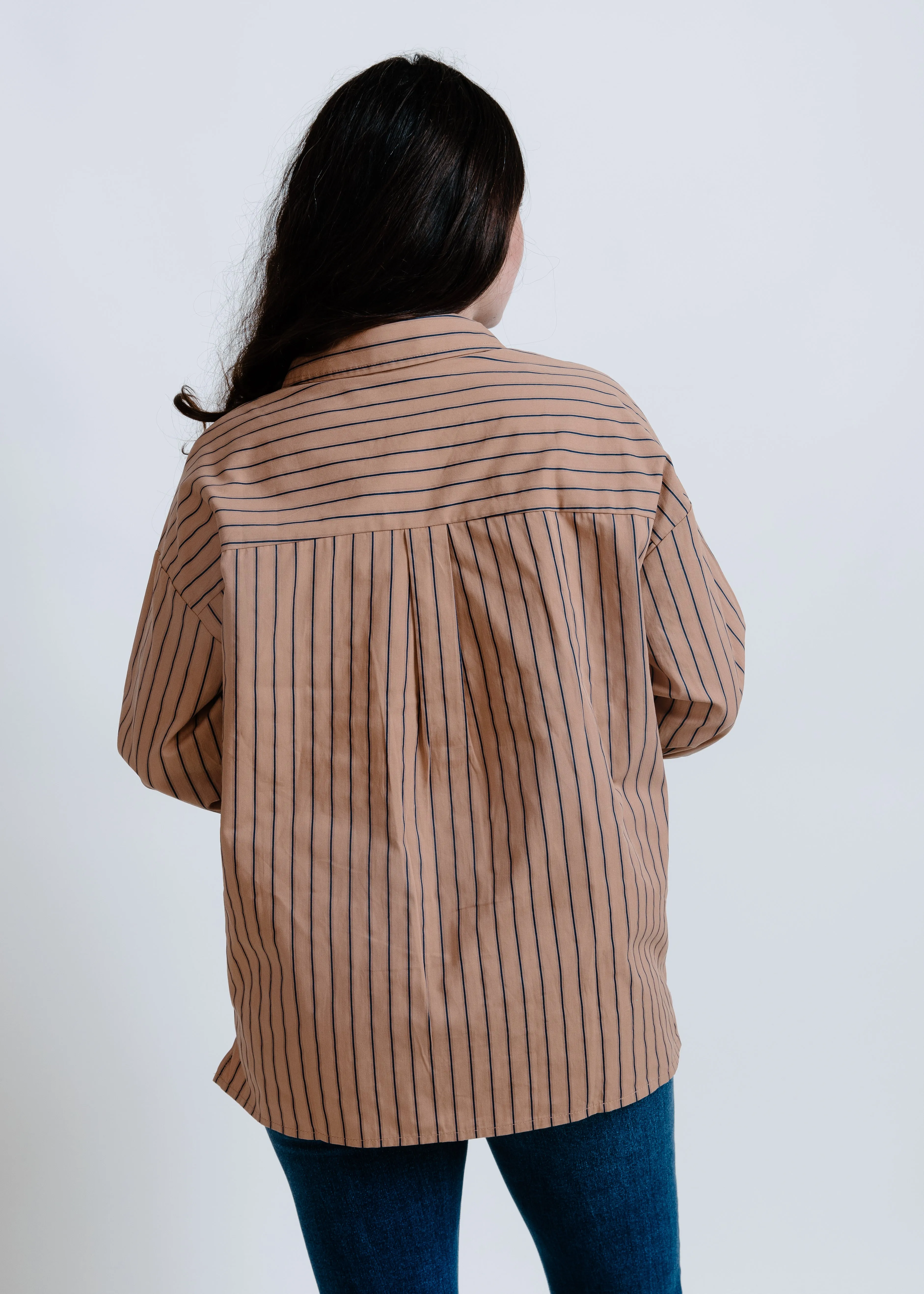 Carrie Striped Button Down Top sold by Vinnie Louise product image thumbnail 4
