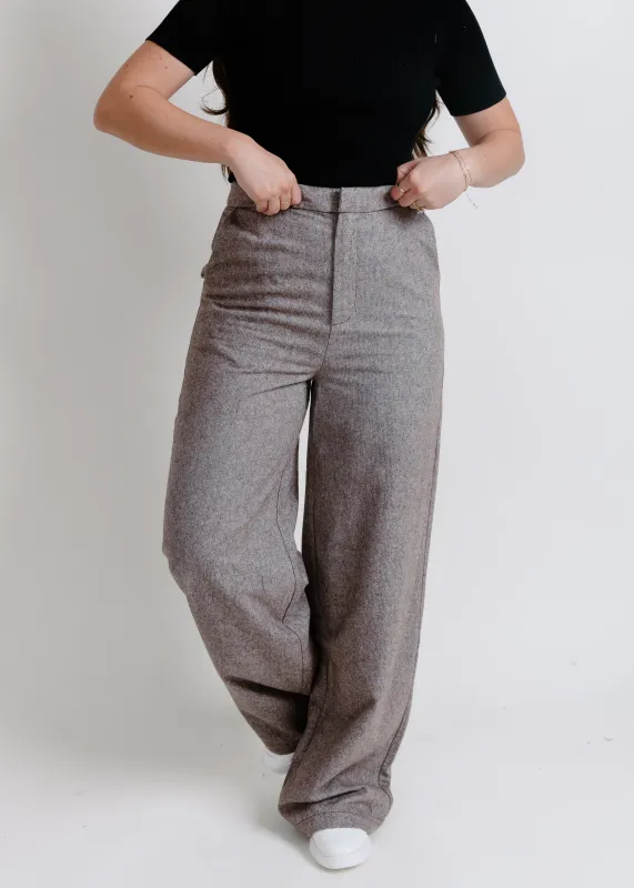 Briley Wide Leg Trousers - Brown sold by Vinnie Louise