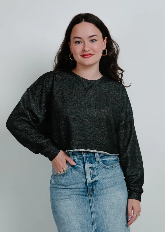 Running Errands Cropped Sweatshirt - Black sold by Vinnie Louise