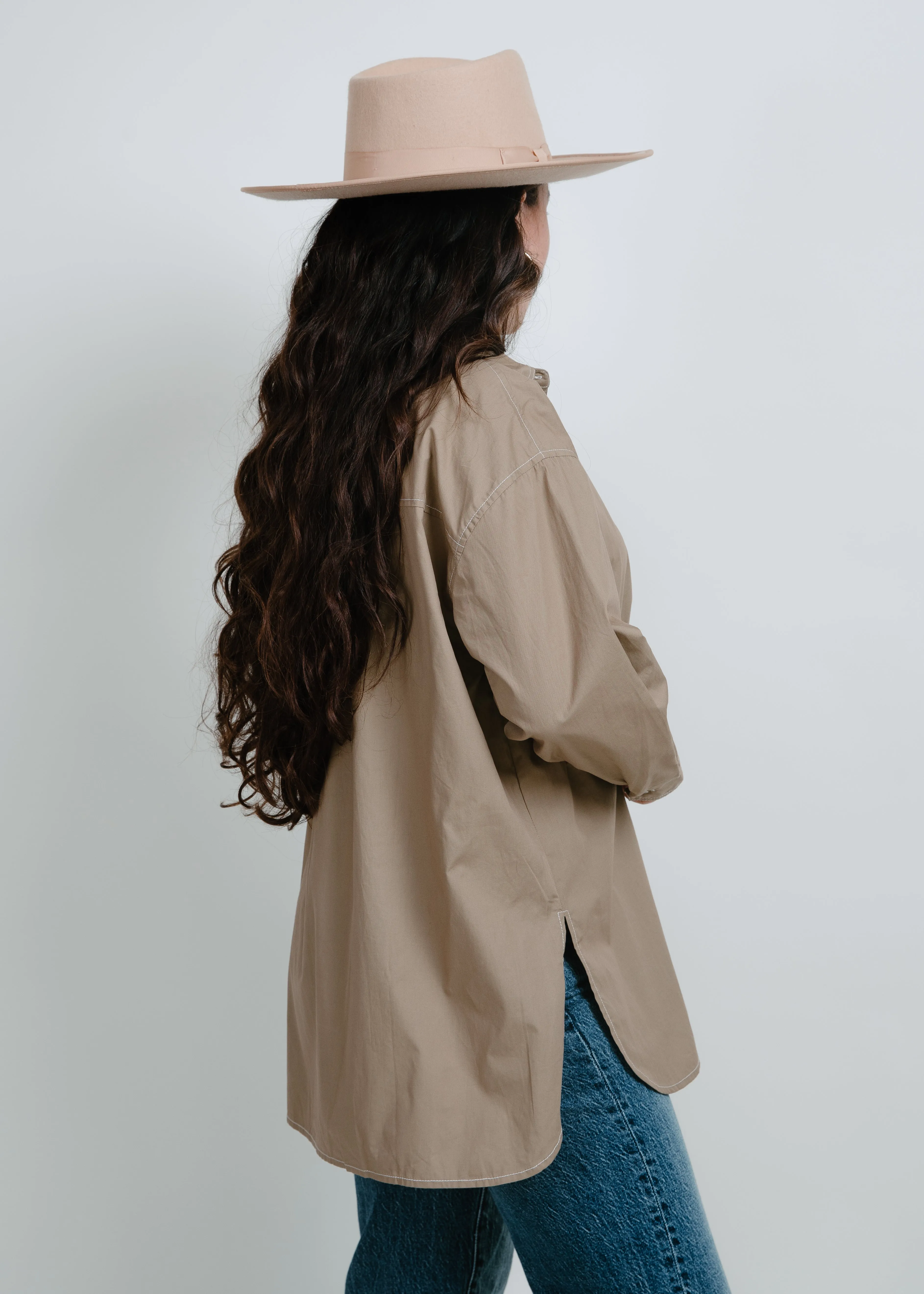 Make Way Button Up Blouse - Olive sold by Vinnie Louise product image thumbnail 2