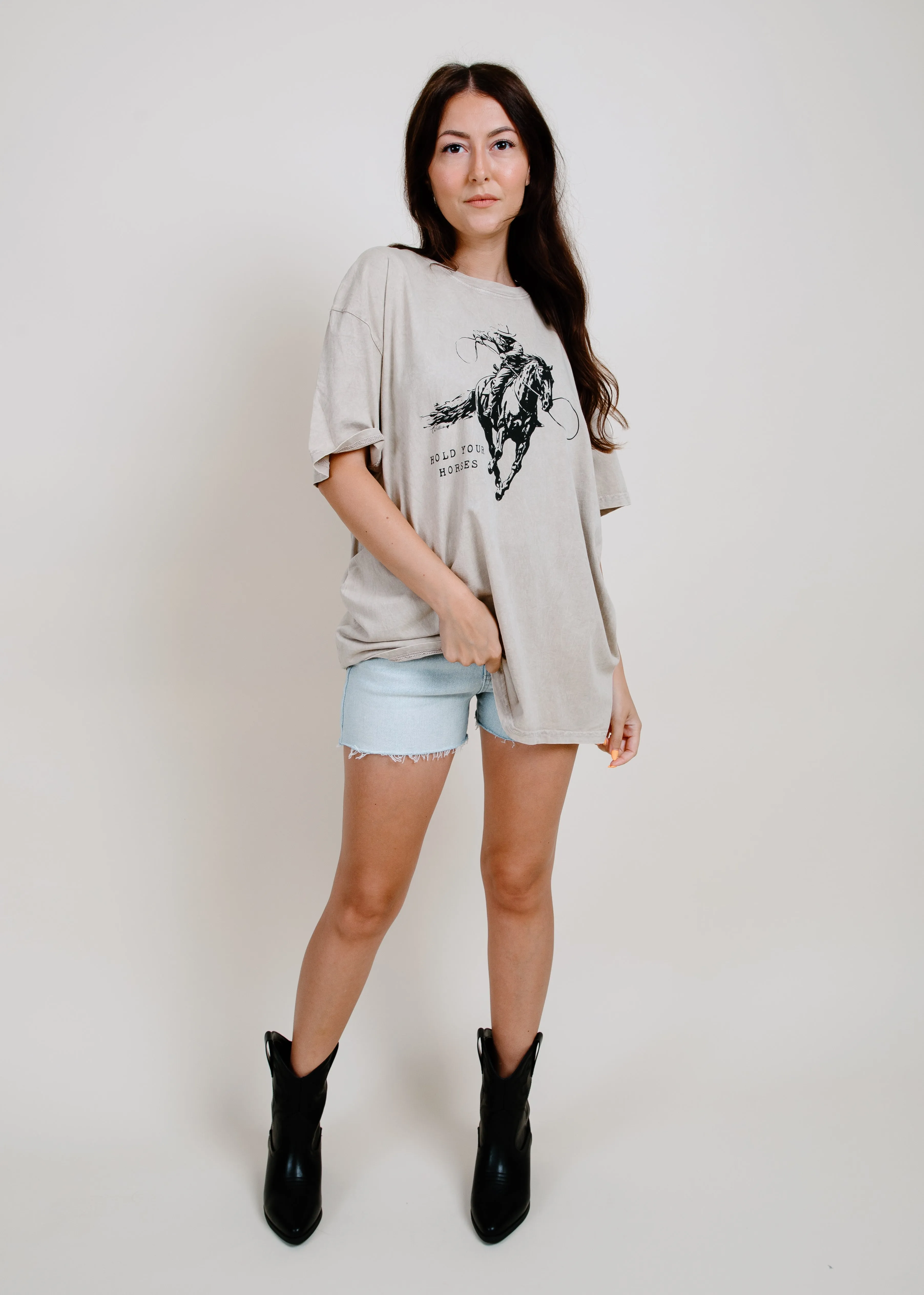 Hold Your Horses Tee sold by Vinnie Louise product image thumbnail 3