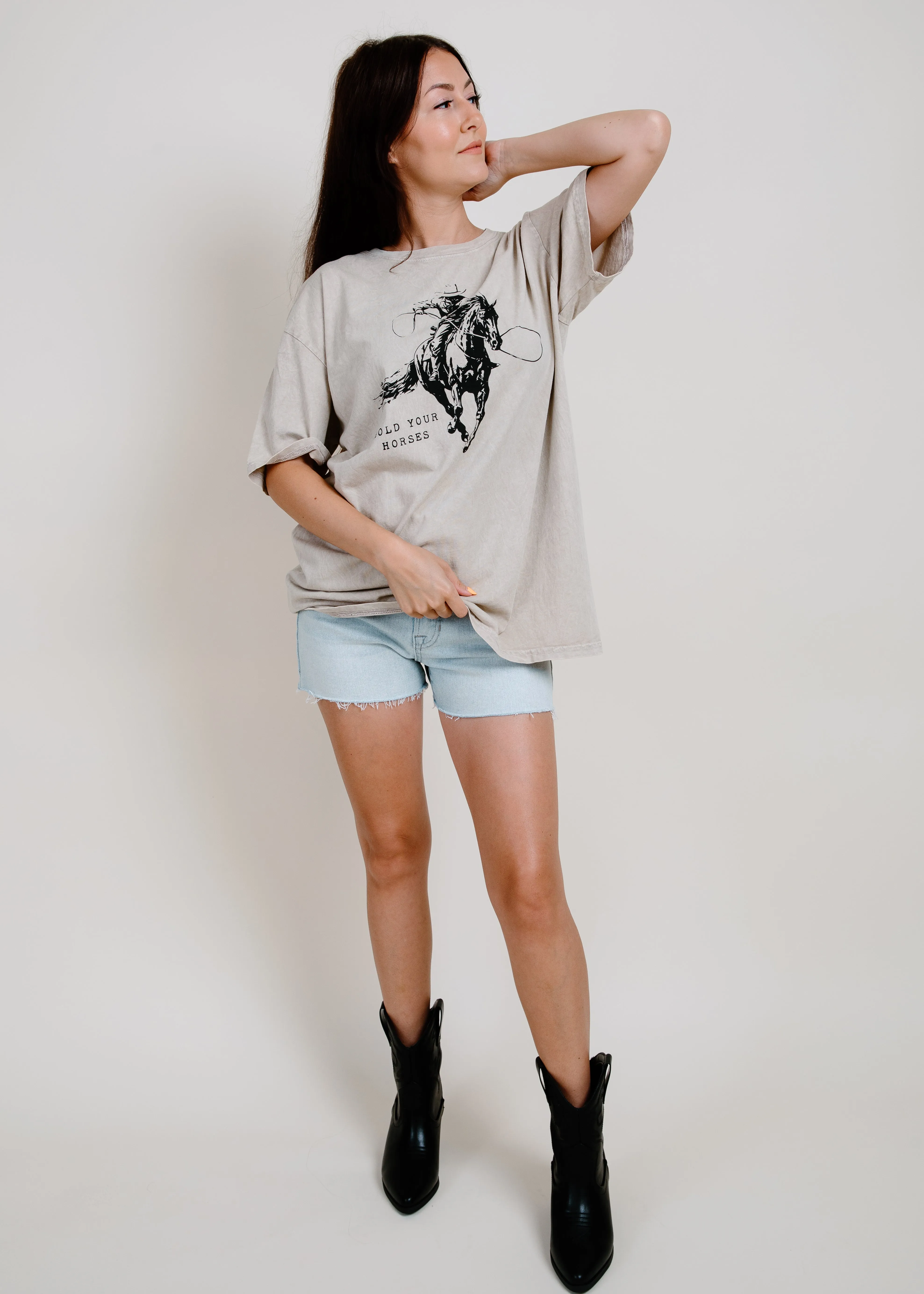 Hold Your Horses Tee sold by Vinnie Louise product image thumbnail 5