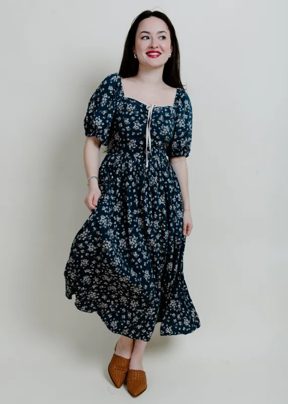 Mallia Floral Midi Dress sold by Vinnie Louise
