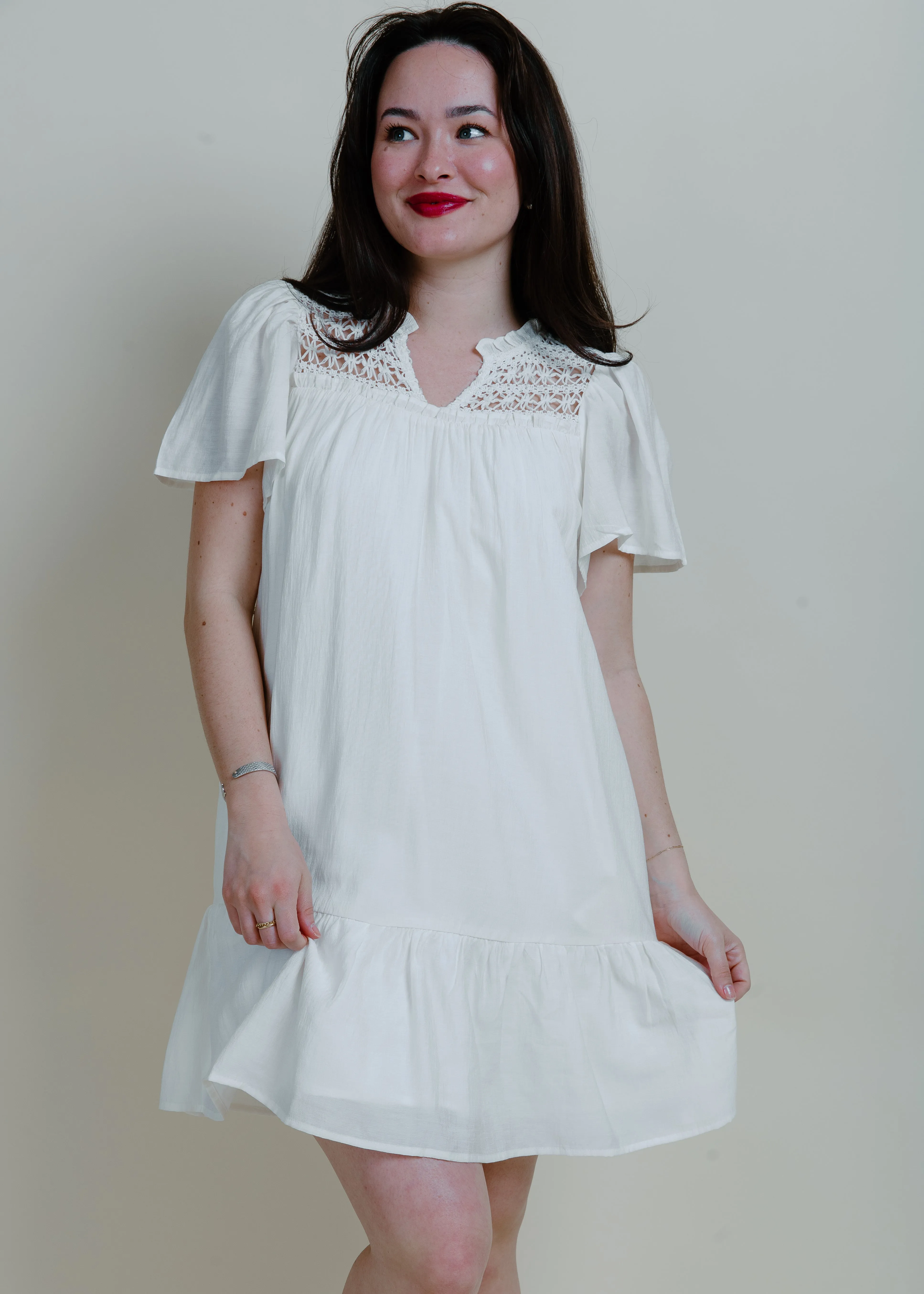 Viviana Crochet Mini Dress sold by Vinnie Louise product image thumbnail 4