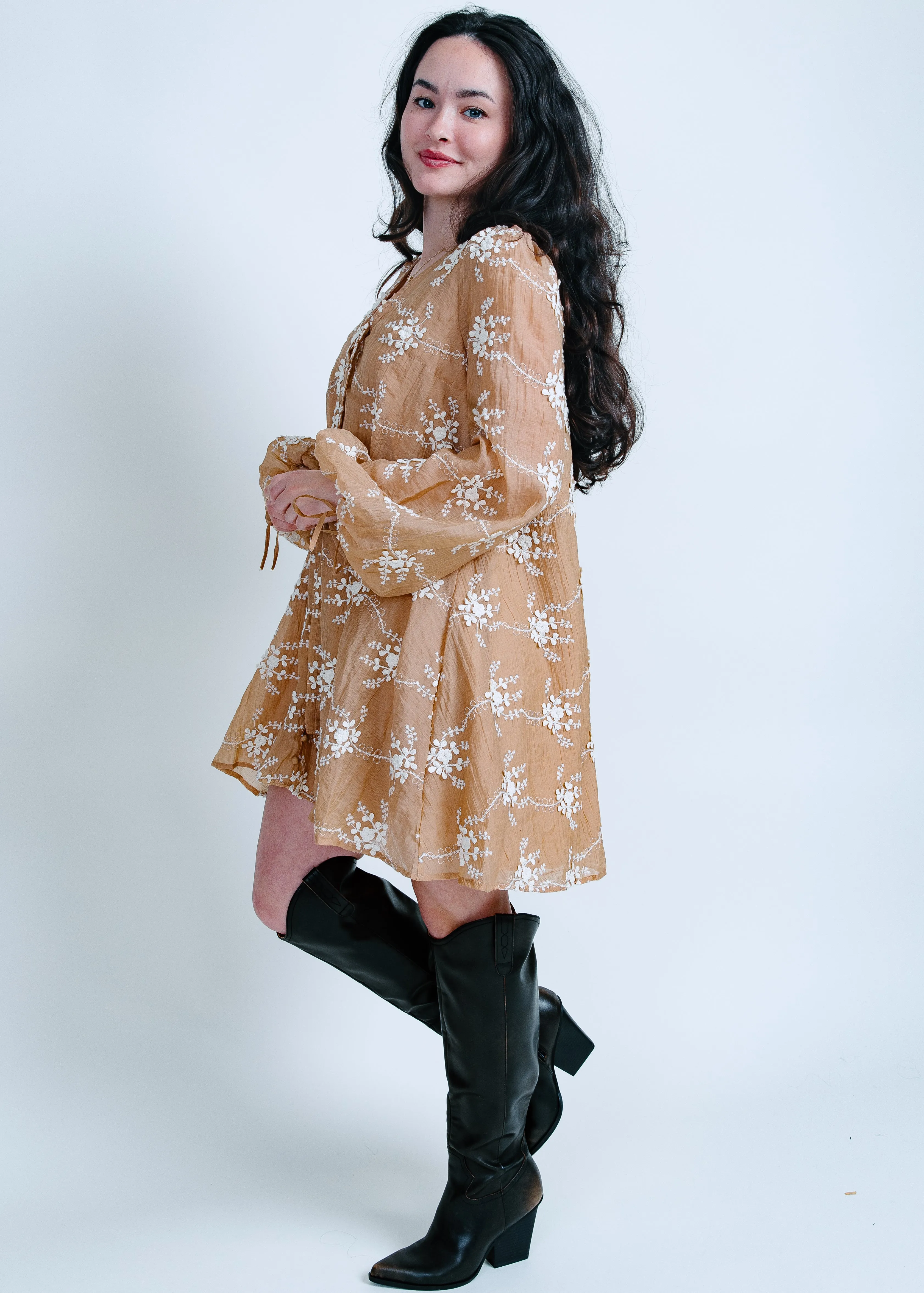 Willow Embroidered Mini Dress sold by Vinnie Louise product image thumbnail 2