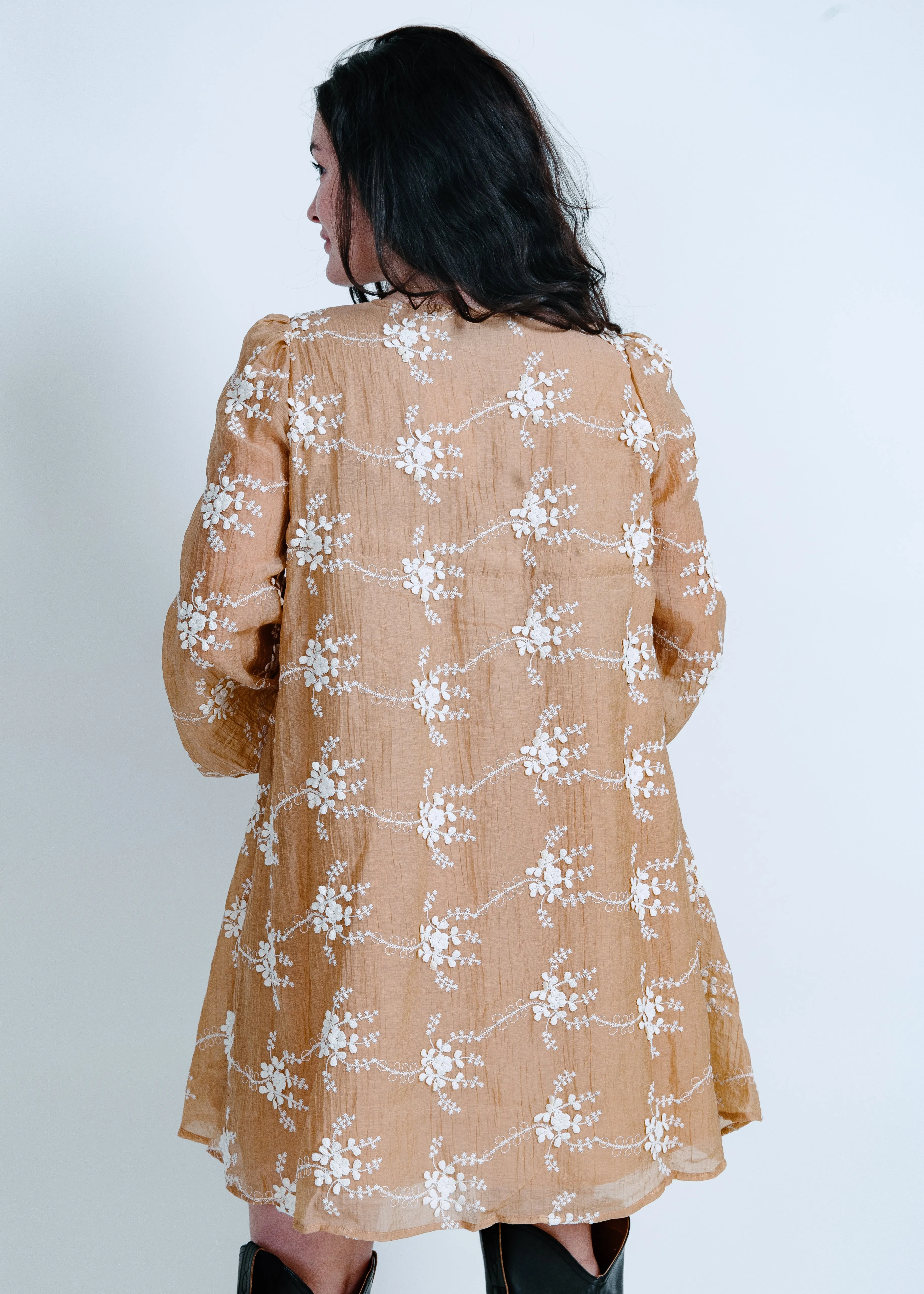 Willow Embroidered Mini Dress sold by Vinnie Louise product image thumbnail 3