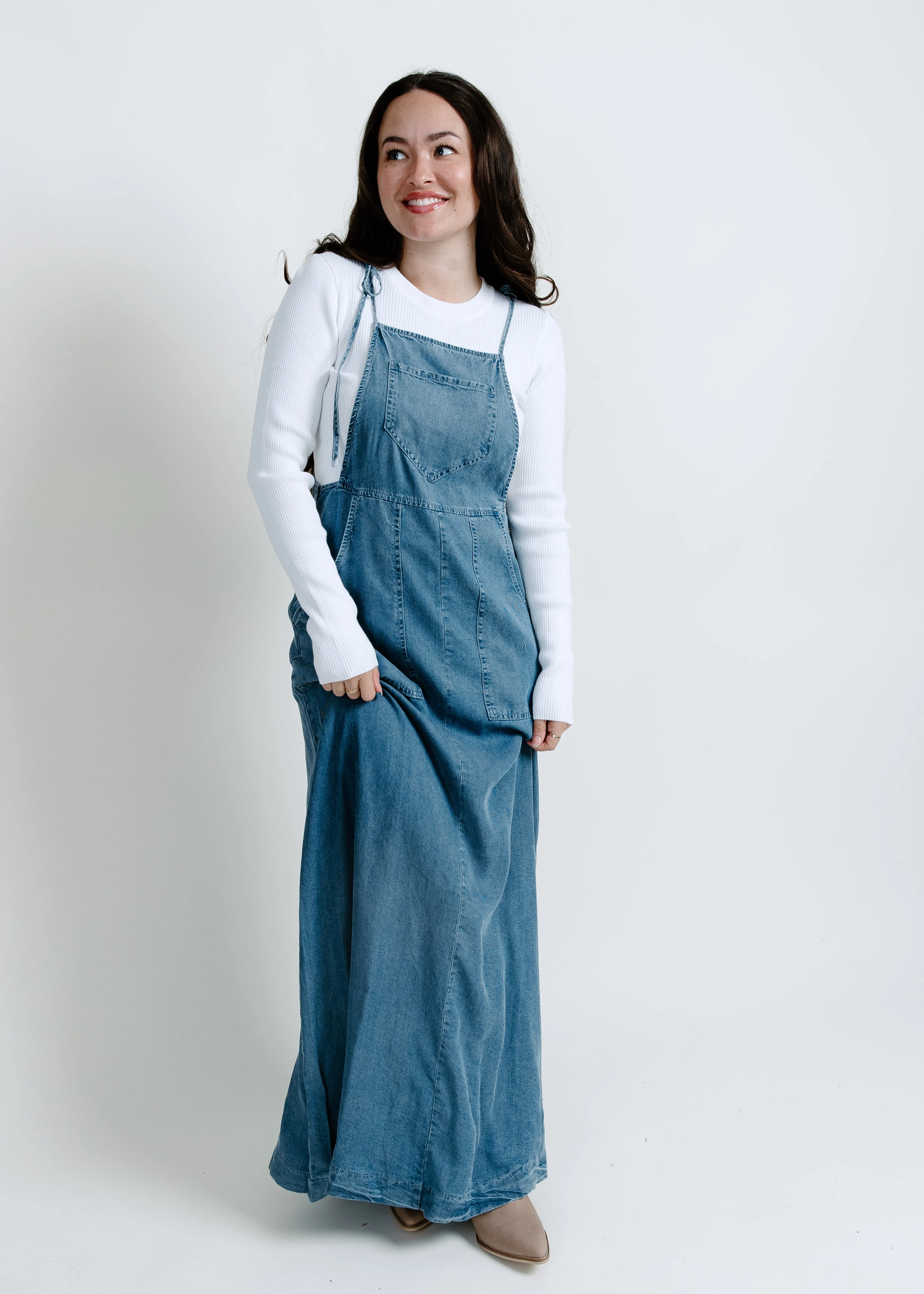 Daisy Tie Shoulder Maxi Dress sold by Vinnie Louise product image thumbnail 5