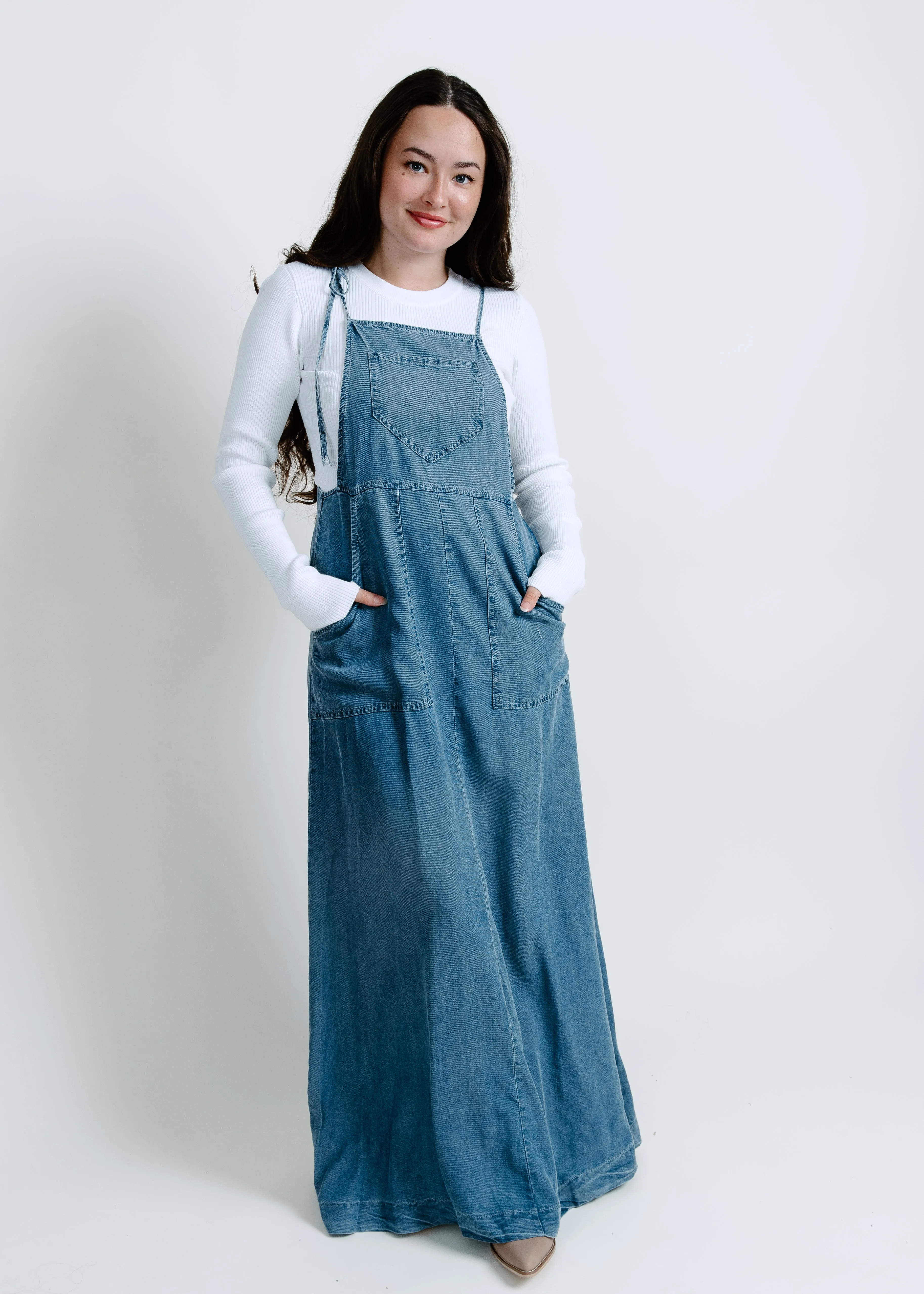 Daisy Tie Shoulder Maxi Dress sold by Vinnie Louise