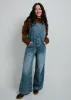 Monica Wide Leg Denim Overalls sold by Vinnie Louise