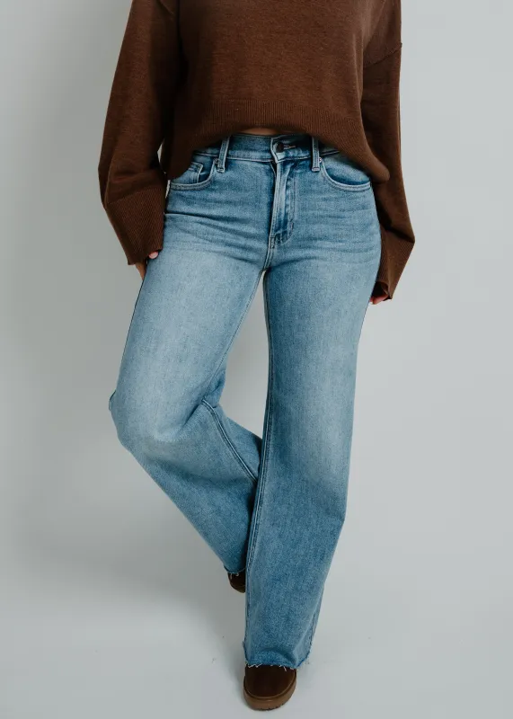 Ashley Wide Leg Denim - Medium Wash sold by Vinnie Louise