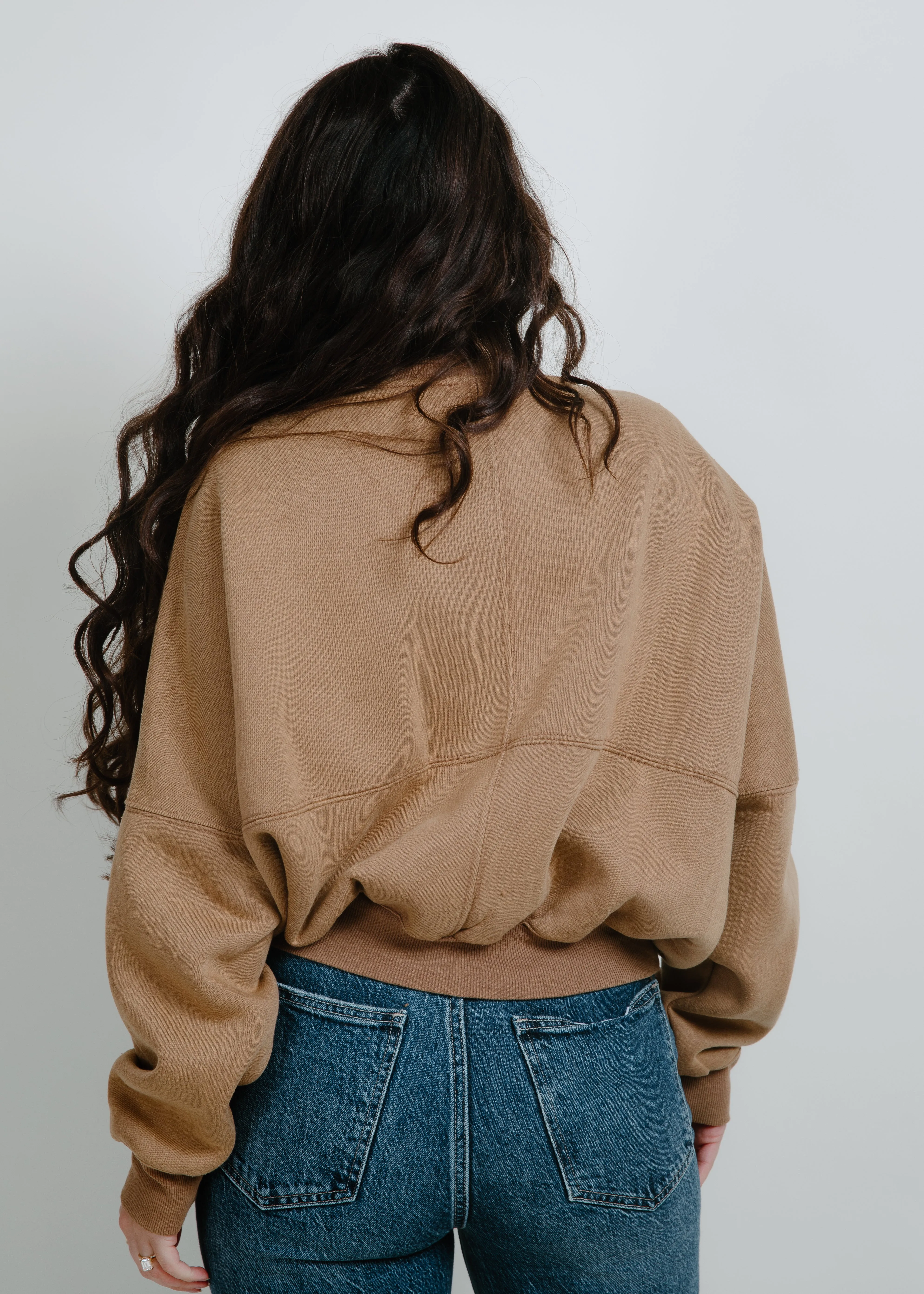 French Terry Zip-Front Jacket sold by Vinnie Louise product image thumbnail 3