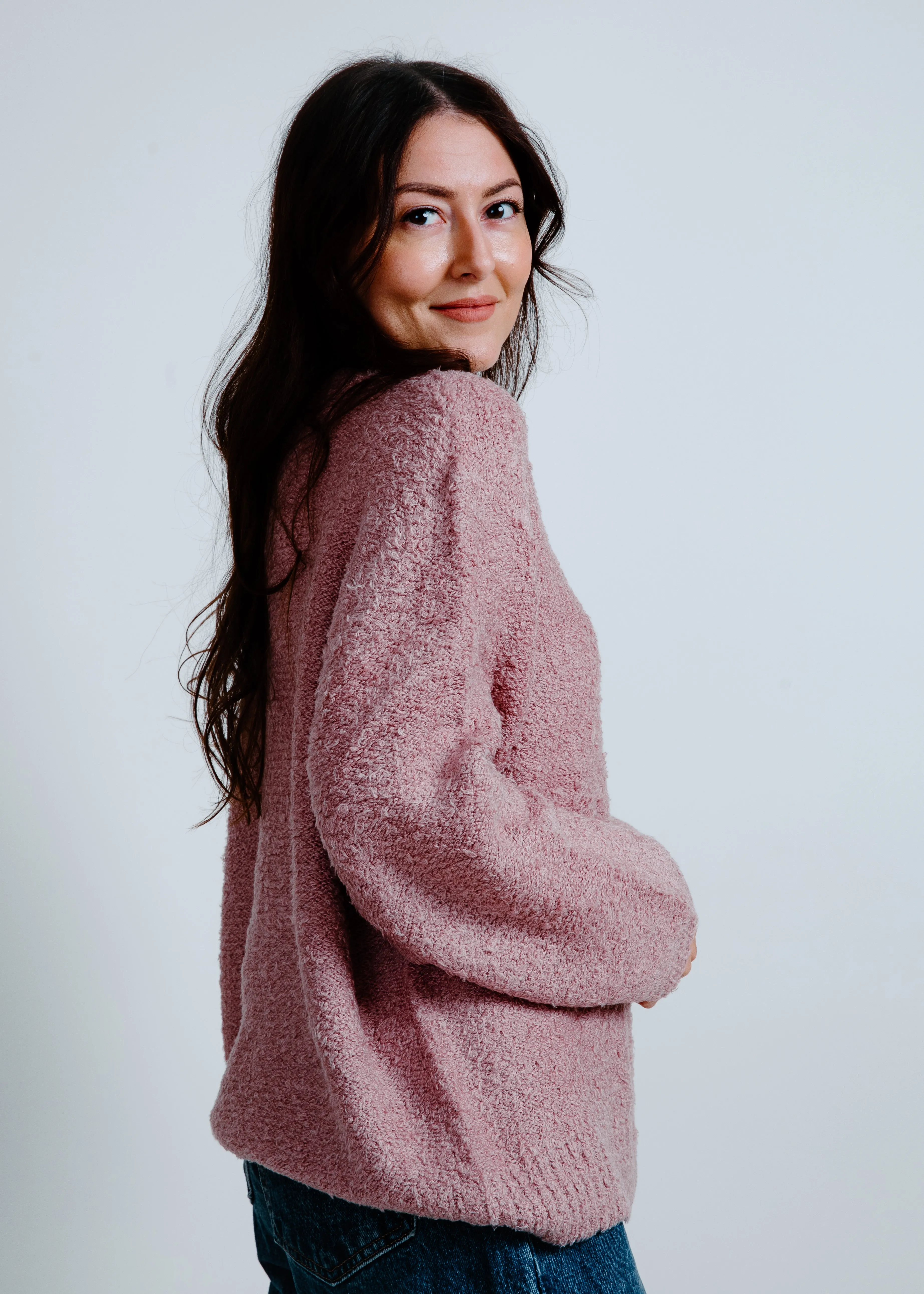 Alpine Cozy Crew Neck Sweater - Rose Wood sold by Vinnie Louise product image thumbnail 2
