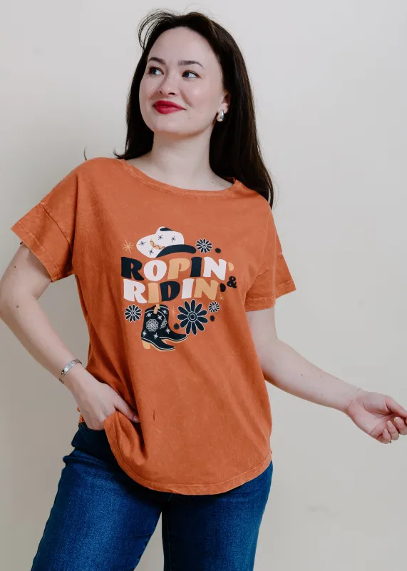 Cowgirl Rope Graphic Tee sold by Vinnie Louise