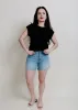 Out To Lunch Denim Short - Light Wash sold by Vinnie Louise