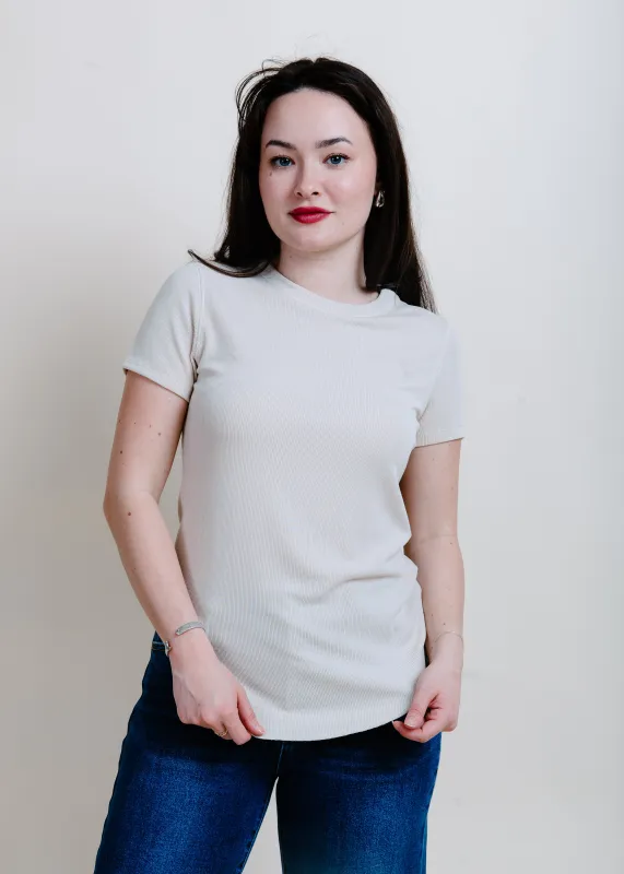 The Basic Tee - Oatmilk sold by Vinnie Louise