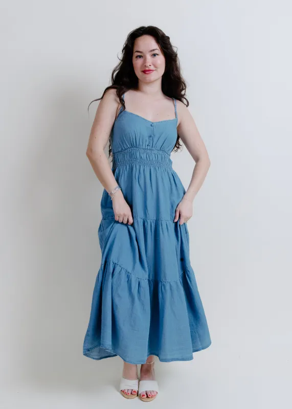 Cyrus Denim Midi Dress sold by Vinnie Louise