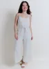 Ashlynn Wide Leg Jumpsuit - Natural sold by Vinnie Louise