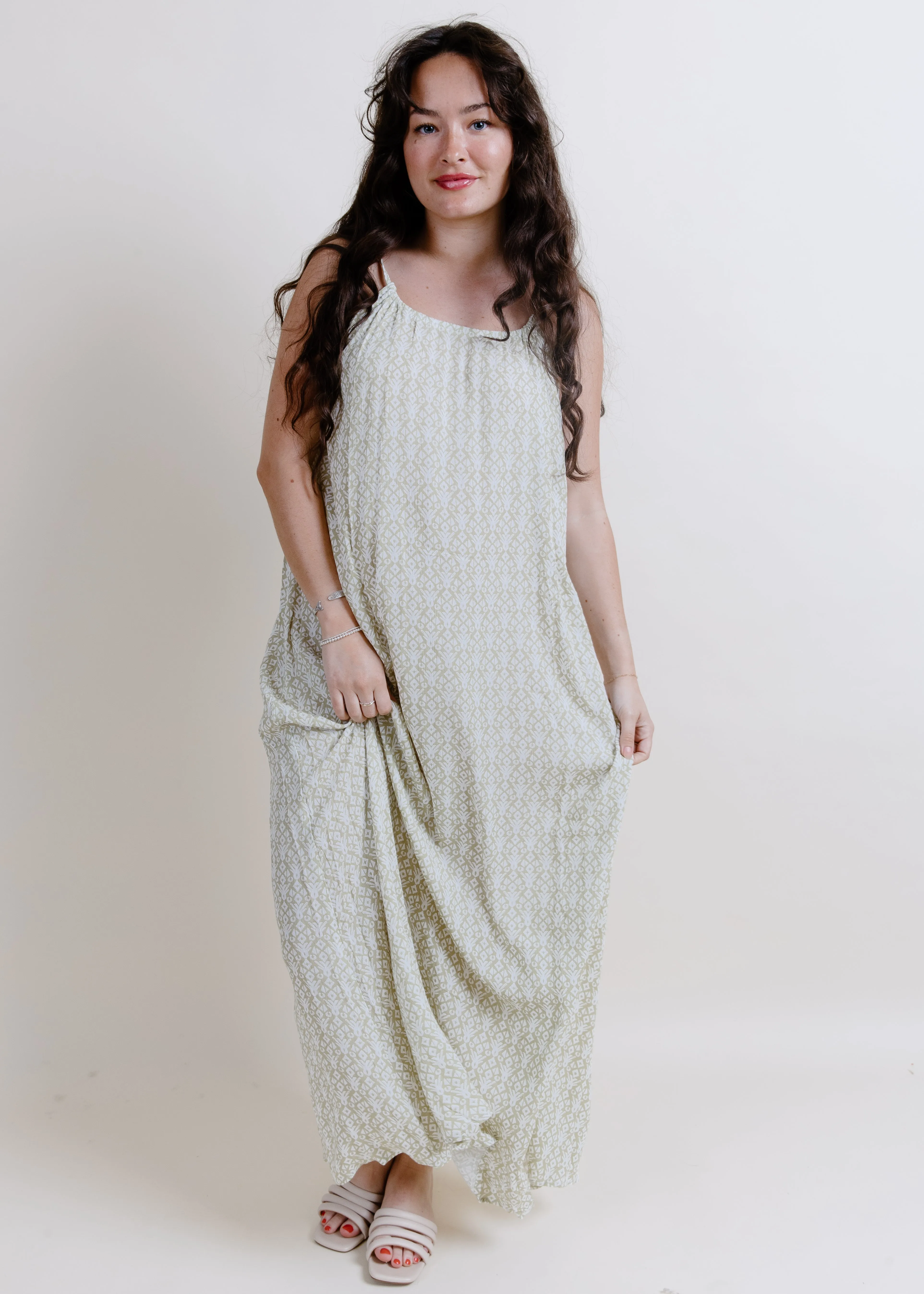 Garden Dream Maxi Dress - Sage sold by Vinnie Louise product image thumbnail 4