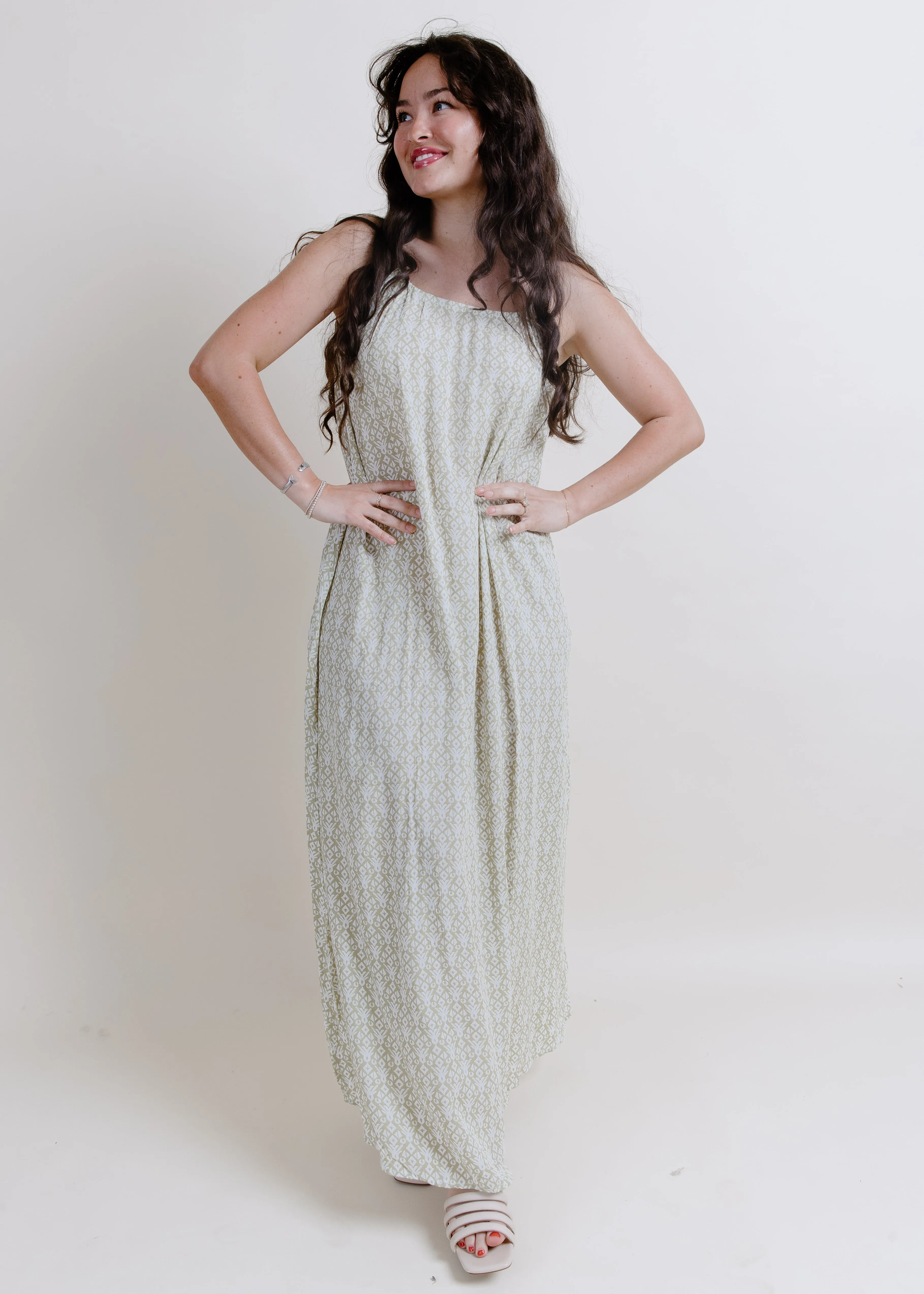 Garden Dream Maxi Dress - Sage sold by Vinnie Louise