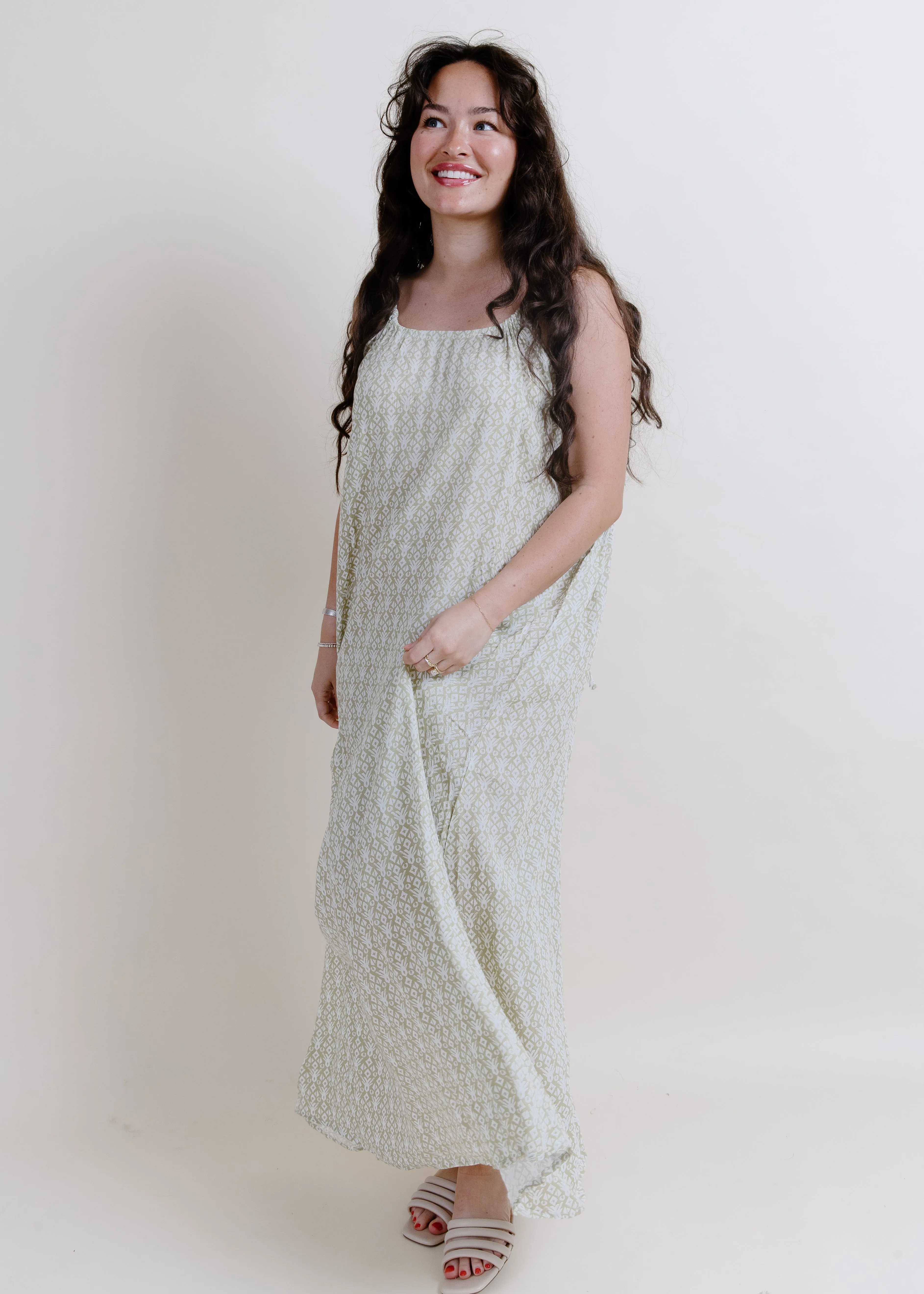 Garden Dream Maxi Dress - Sage sold by Vinnie Louise product image thumbnail 3