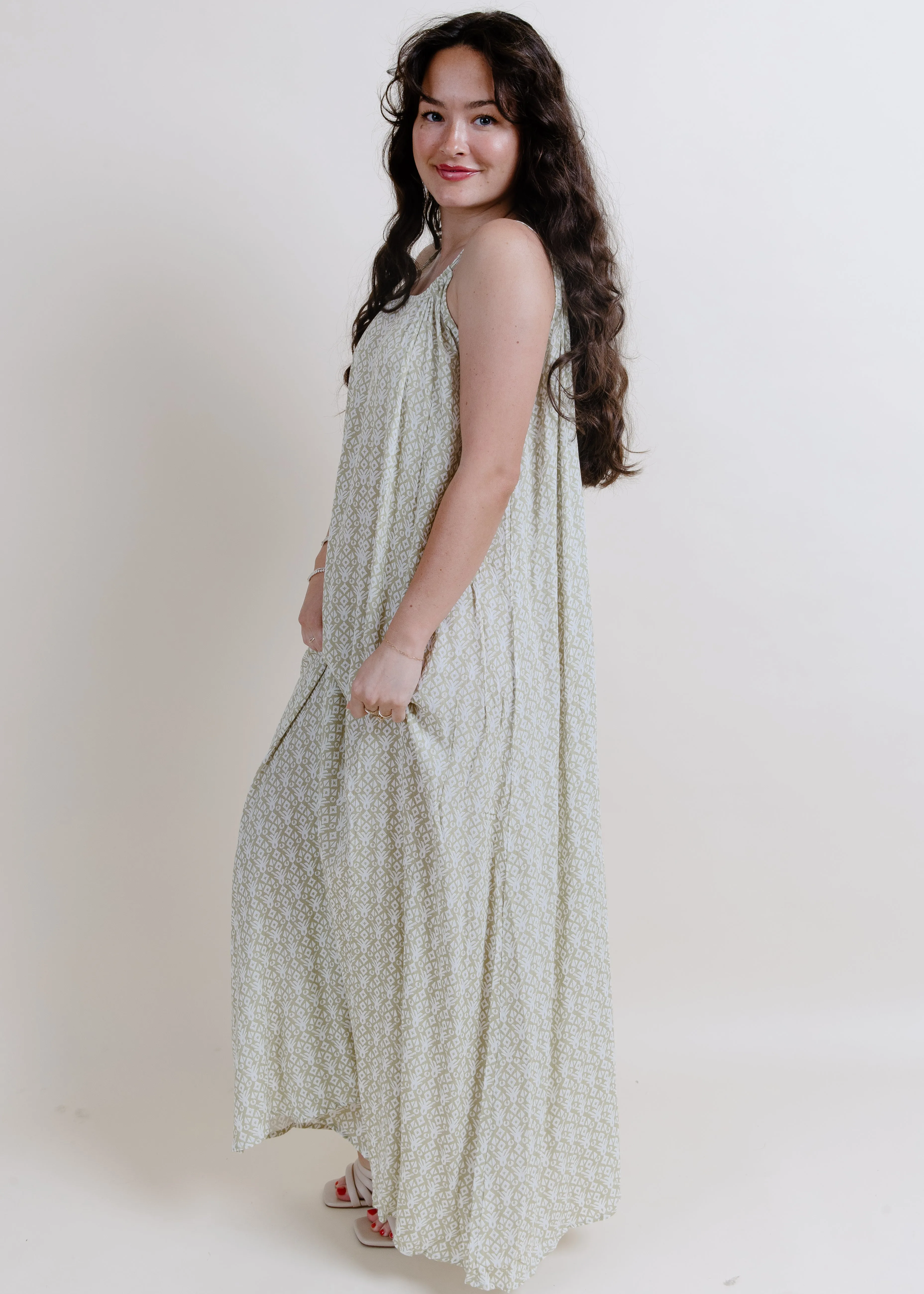 Garden Dream Maxi Dress - Sage sold by Vinnie Louise product image thumbnail 2