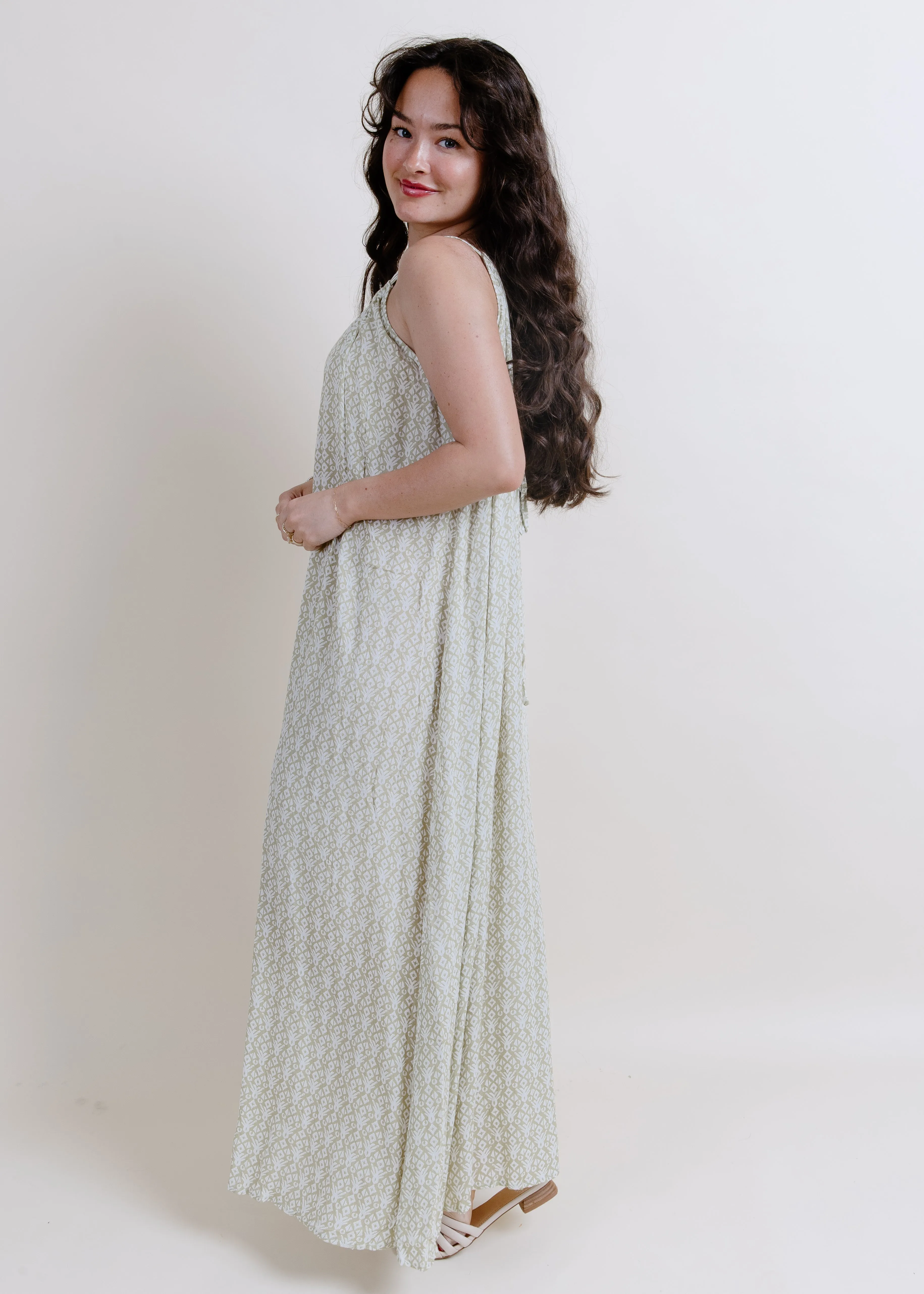 Garden Dream Maxi Dress - Sage sold by Vinnie Louise product image thumbnail 5