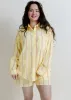 Çecily Striped Button Down - Lemon sold by Vinnie Louise