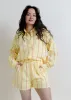 Çecily Striped Button Down - Lemon sold by Vinnie Louise