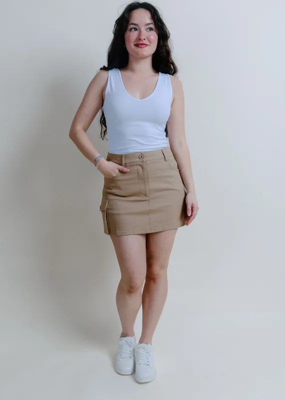 Setting Trends Cargo Mini Skirt made by Vinnie Louise