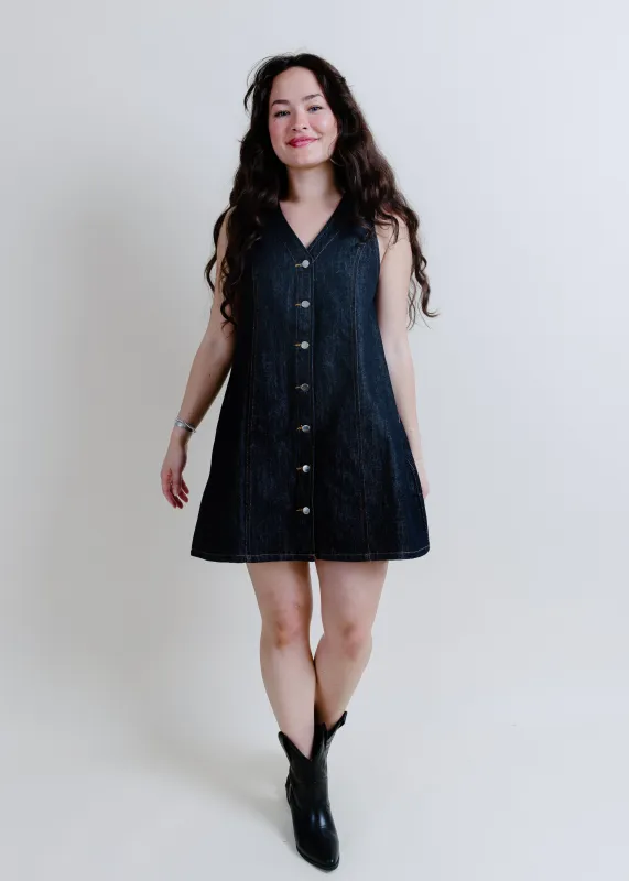 Juniper Denim Shift Dress sold by Vinnie Louise