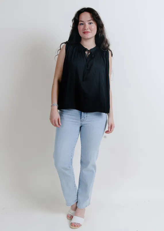 Just Like You Tie Front Top - Black sold by Vinnie Louise