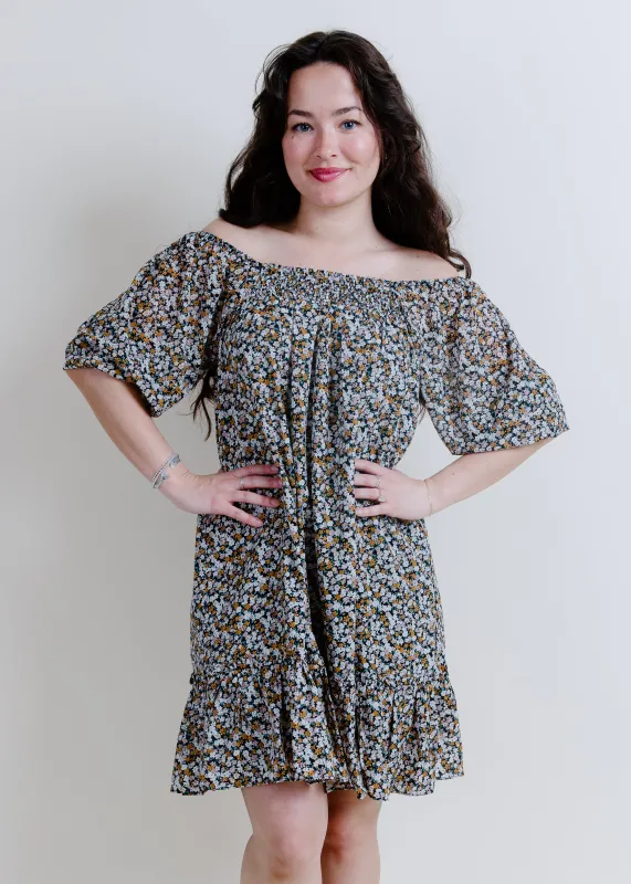 Honey Bunches Floral Mini Dress sold by Vinnie Louise