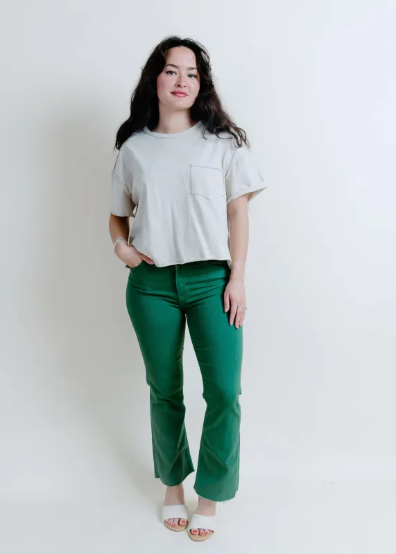 Hunter High Rise Crop Flare - Green sold by Vinnie Louise