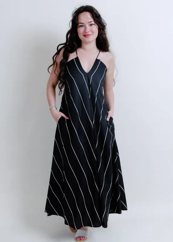 Sailing Stripes Asymmetrical Dress sold by Vinnie Louise