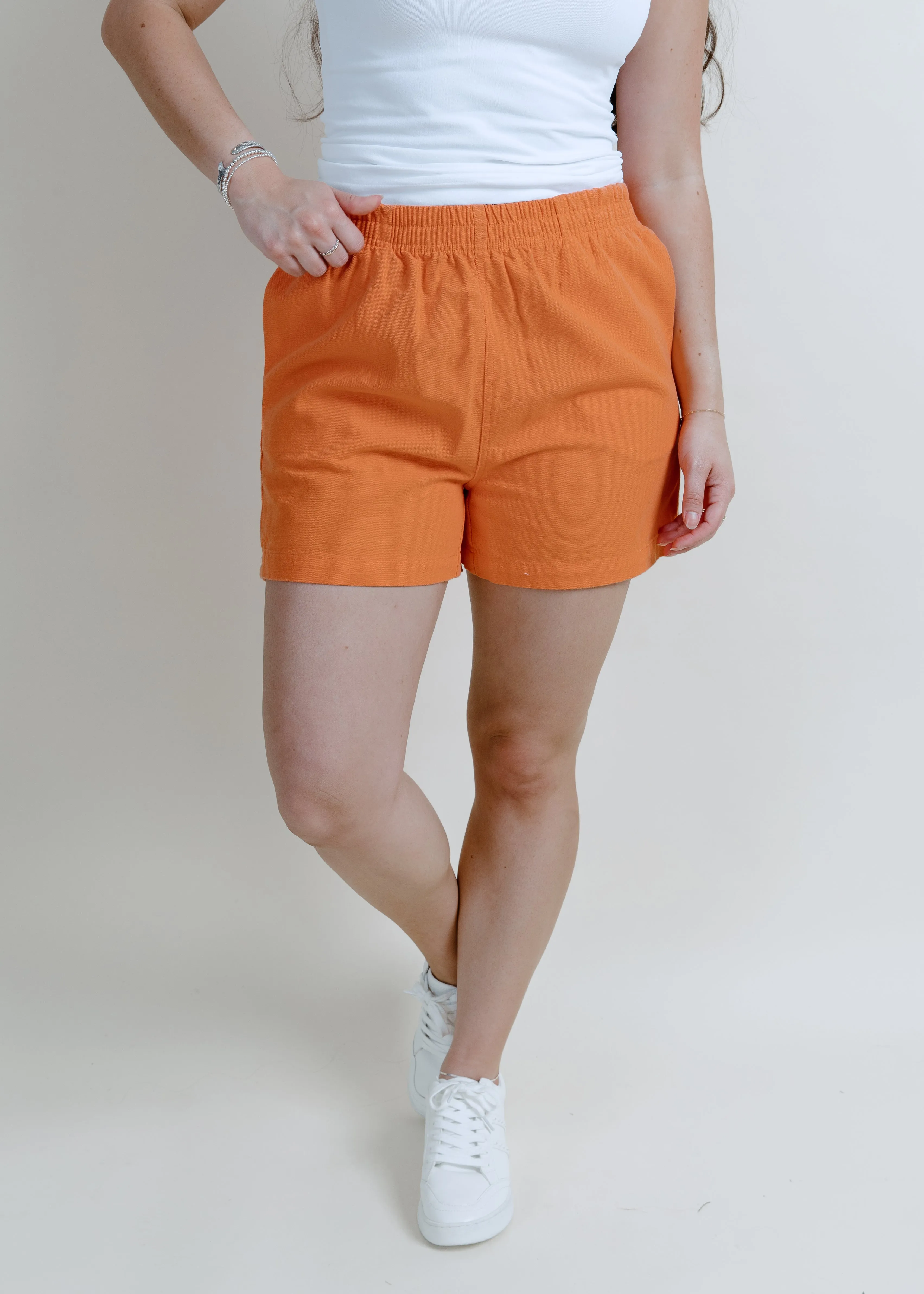 On Your Mind Shorts - Tangerine sold by Vinnie Louise product image thumbnail 3