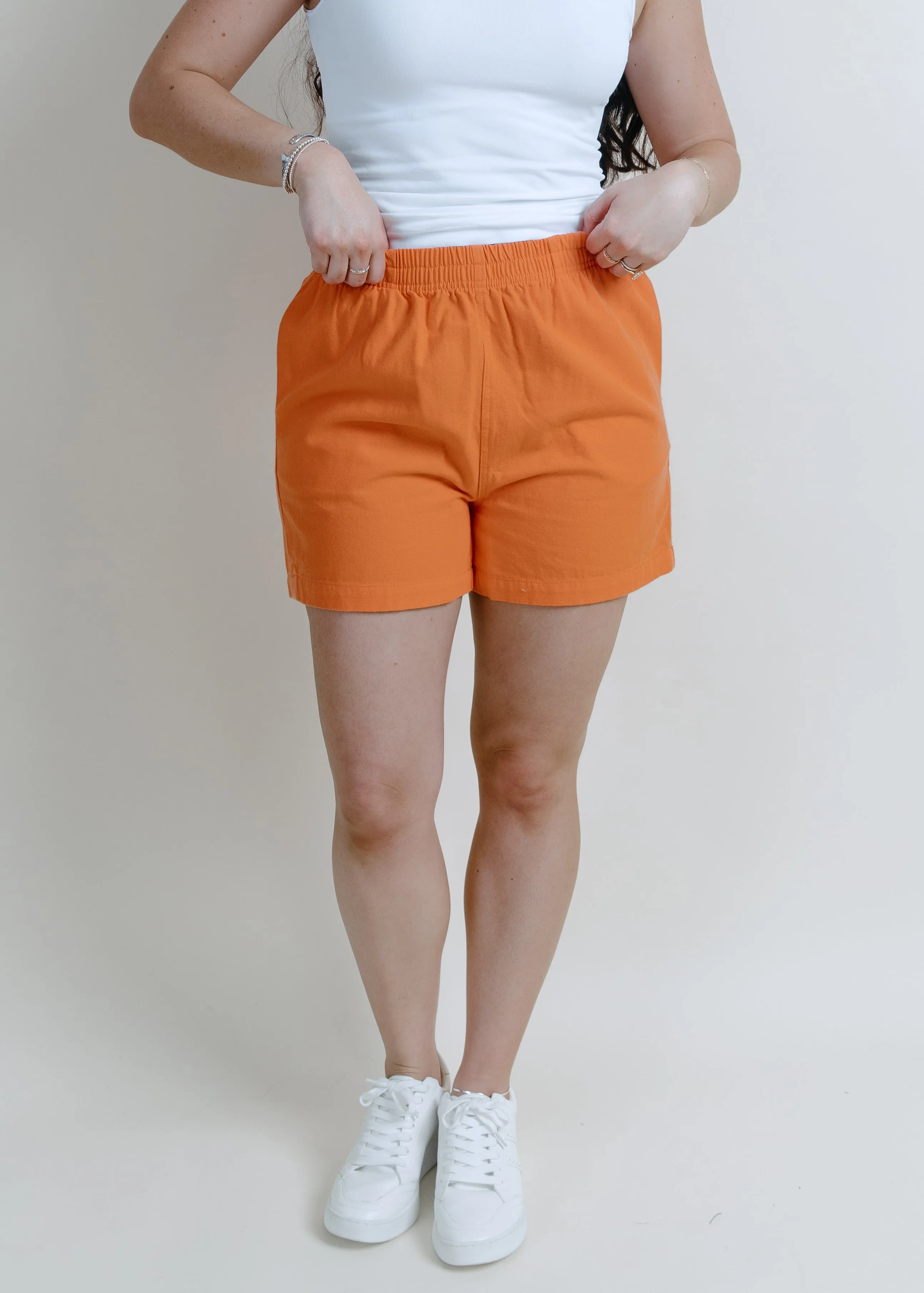 On Your Mind Shorts - Tangerine sold by Vinnie Louise product image thumbnail 2