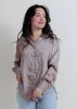 Brixley Pinstripe Button Up - Mauve sold by Vinnie Louise
