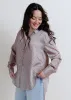 Brixley Pinstripe Button Up - Mauve sold by Vinnie Louise