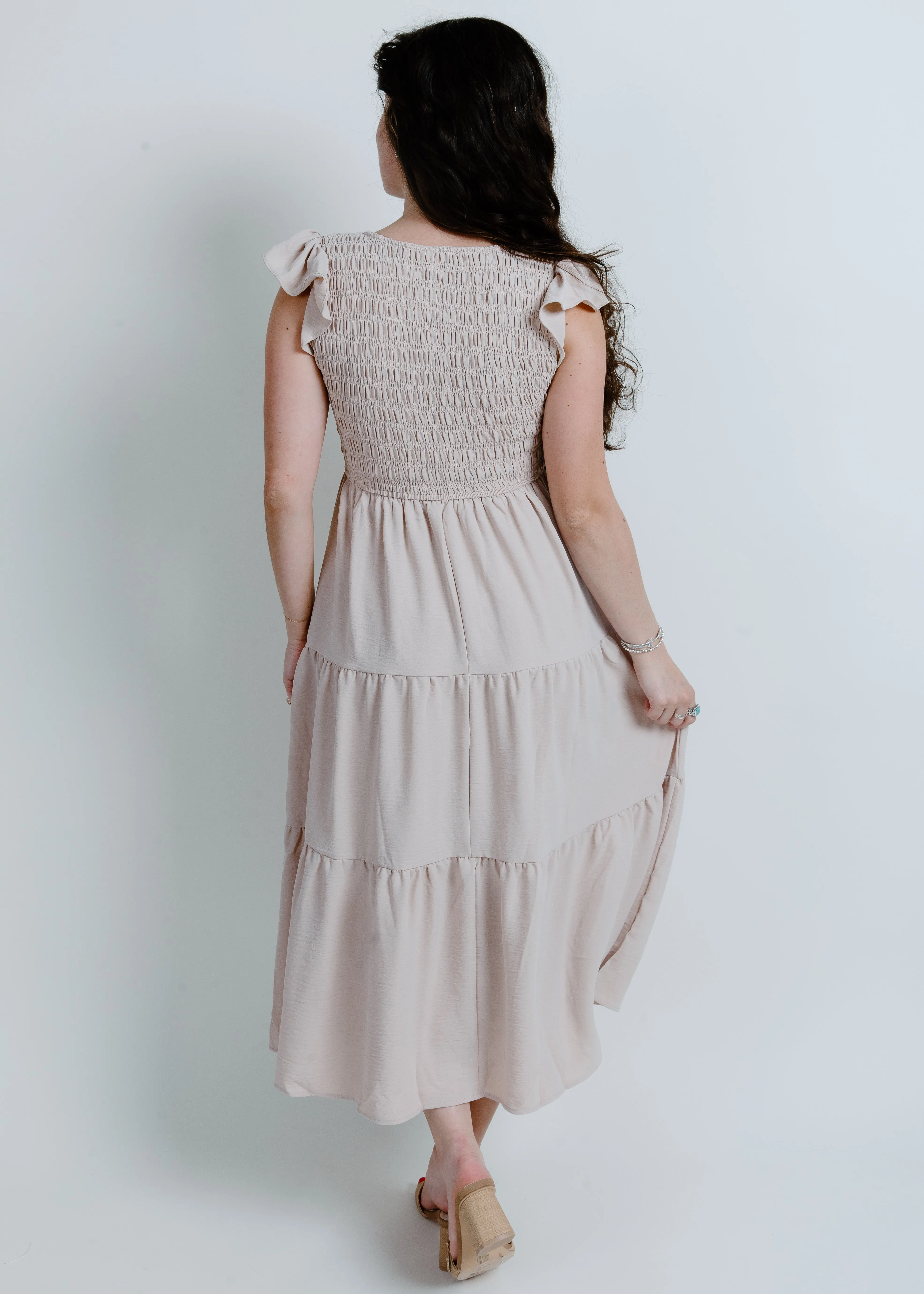 Easy Goes It Maxi Dress - Khaki sold by Vinnie Louise product image thumbnail 4